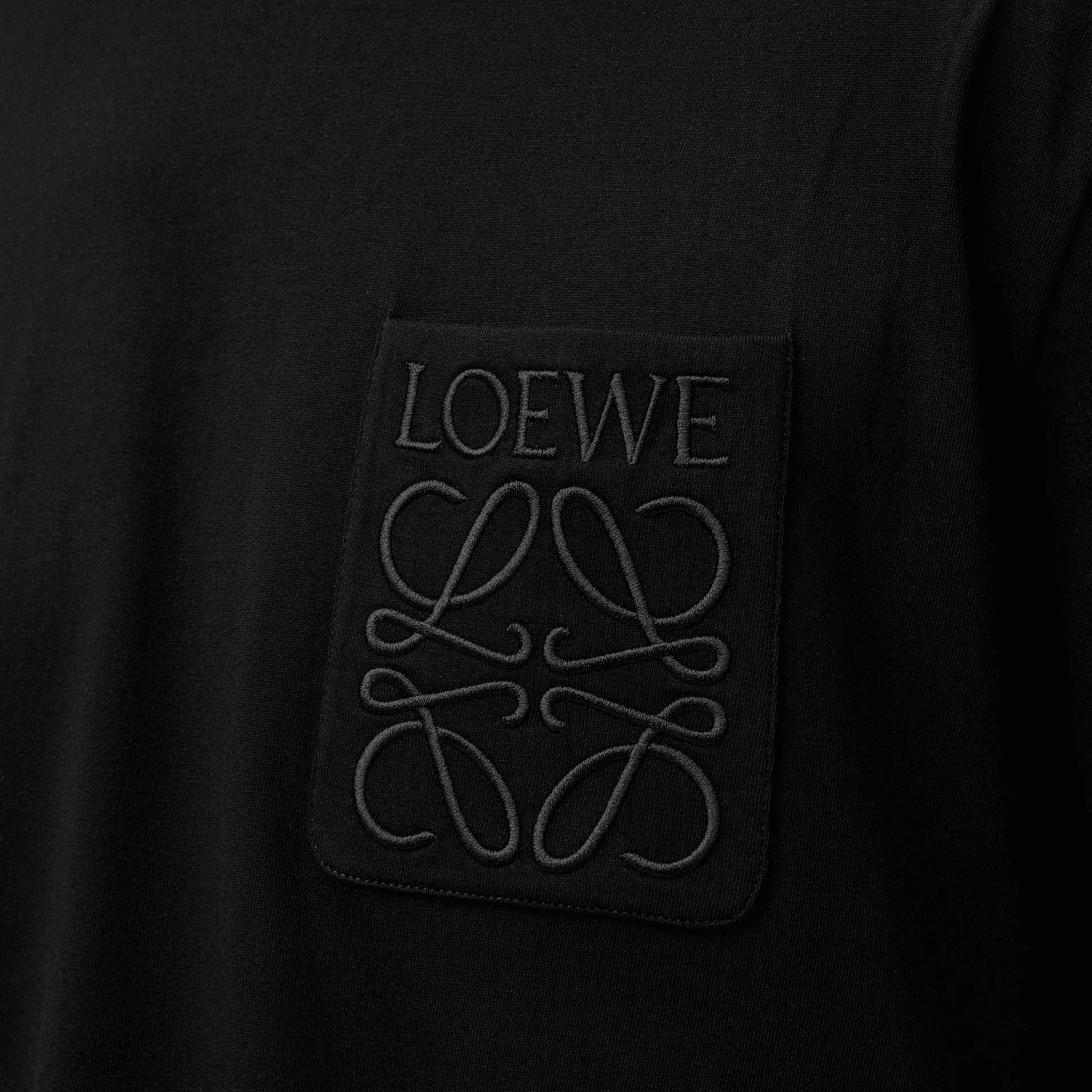 Футболка LOEWE SS24 Logo T-Shirt Black - изображение 6