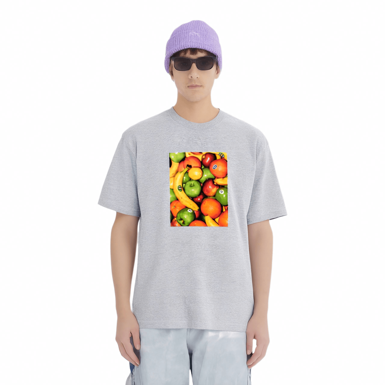 Футболка Supreme SS19 Fruit Tee Heather Grey T - изображение 2