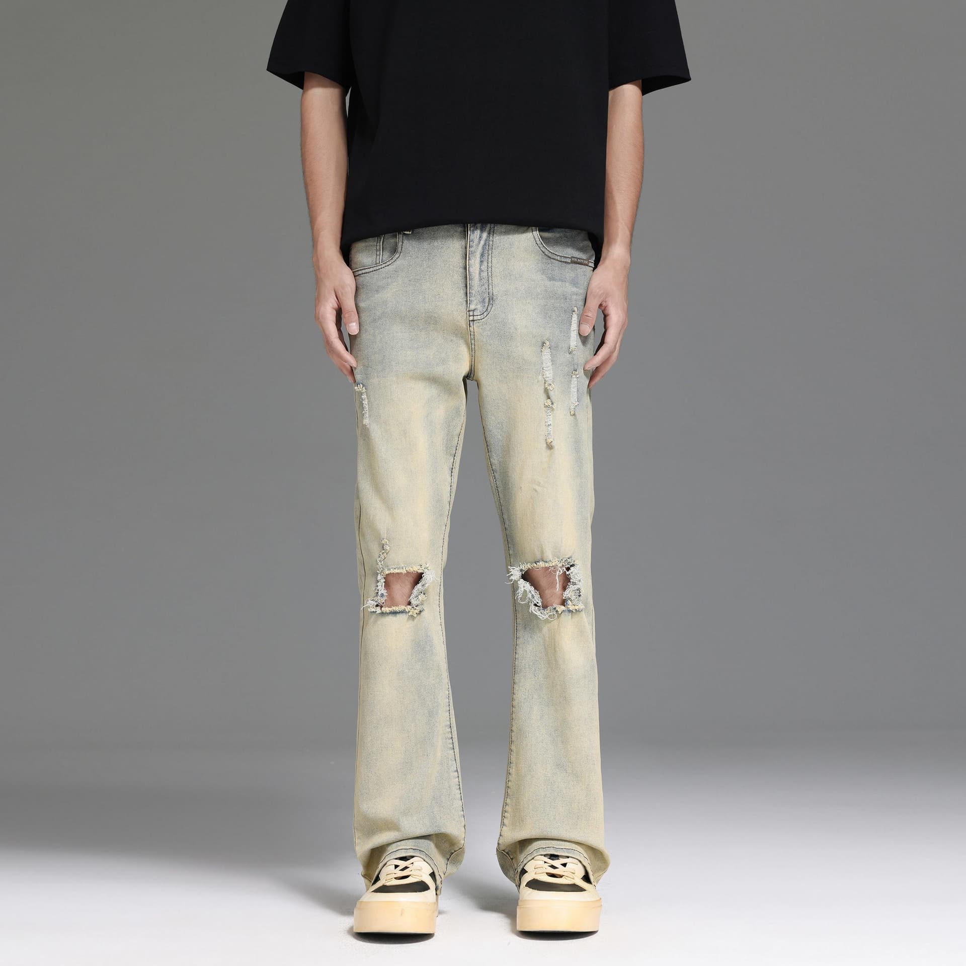 Штаны UNKNOWTAL Vintage Washed Denim Jeans - изображение 7