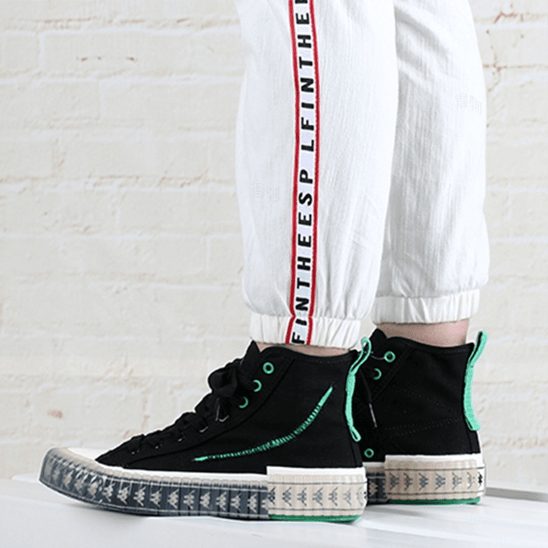Кеды Kappa One Piece High Top Black Green - изображение 4