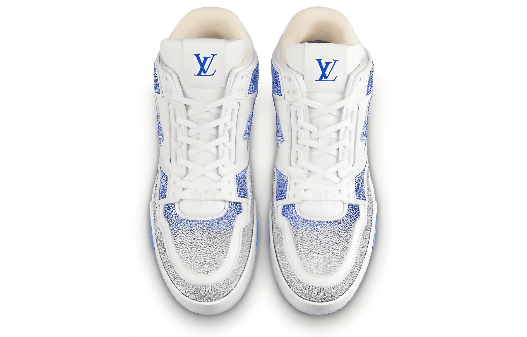 Кроссовки Louis Vuitton Trainer Blue White - изображение 3