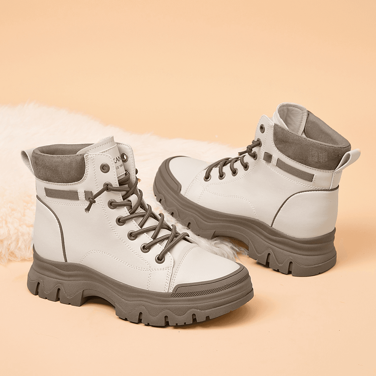 Ботинки AOKANG Martin Boots Beige - изображение 2