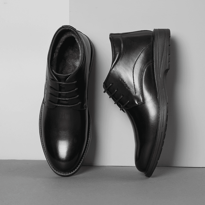 Сапоги AOKANG Black Leather Boots - изображение 2