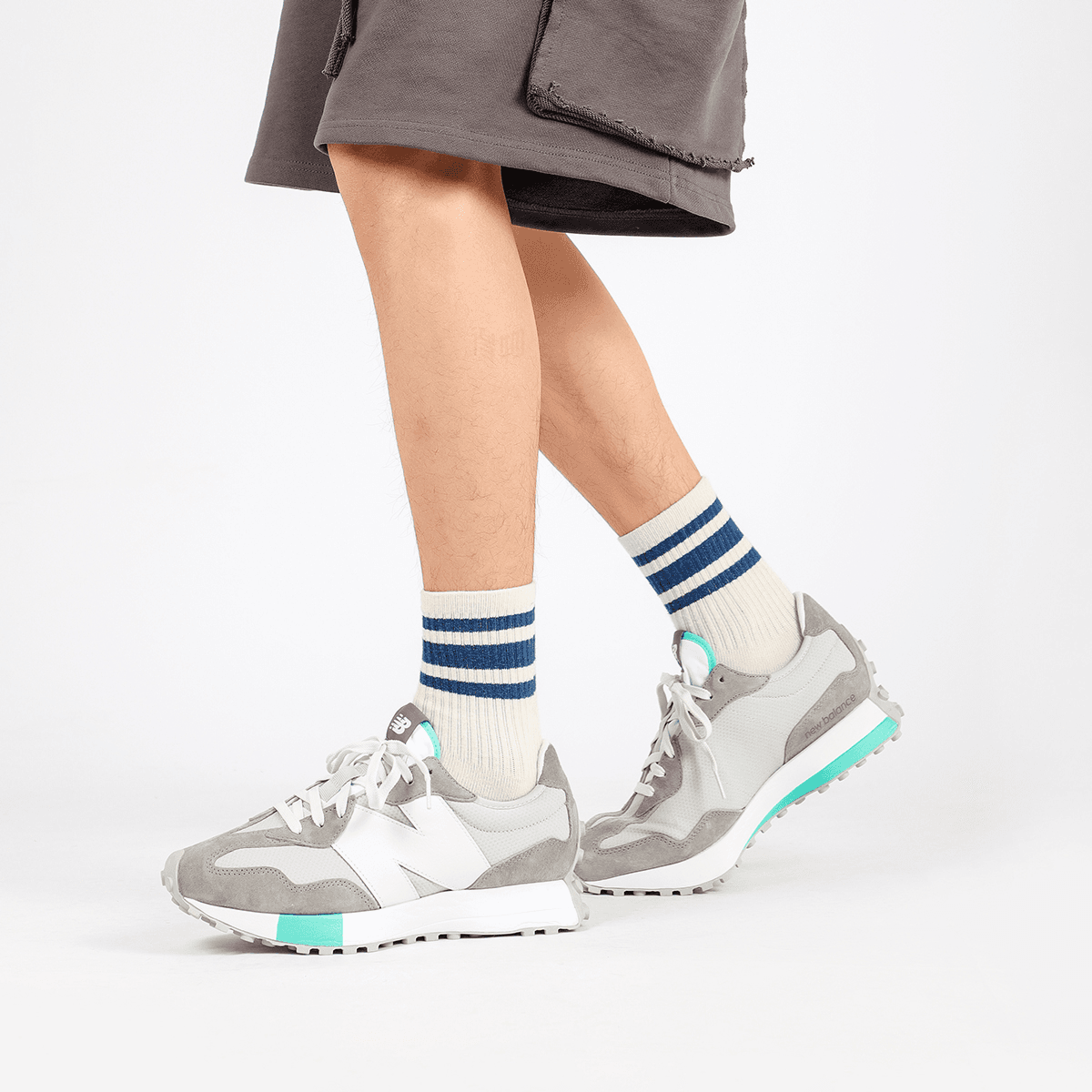 Кроссовки для бега niko and ... x New Balance 327 Grey Blue - изображение 9