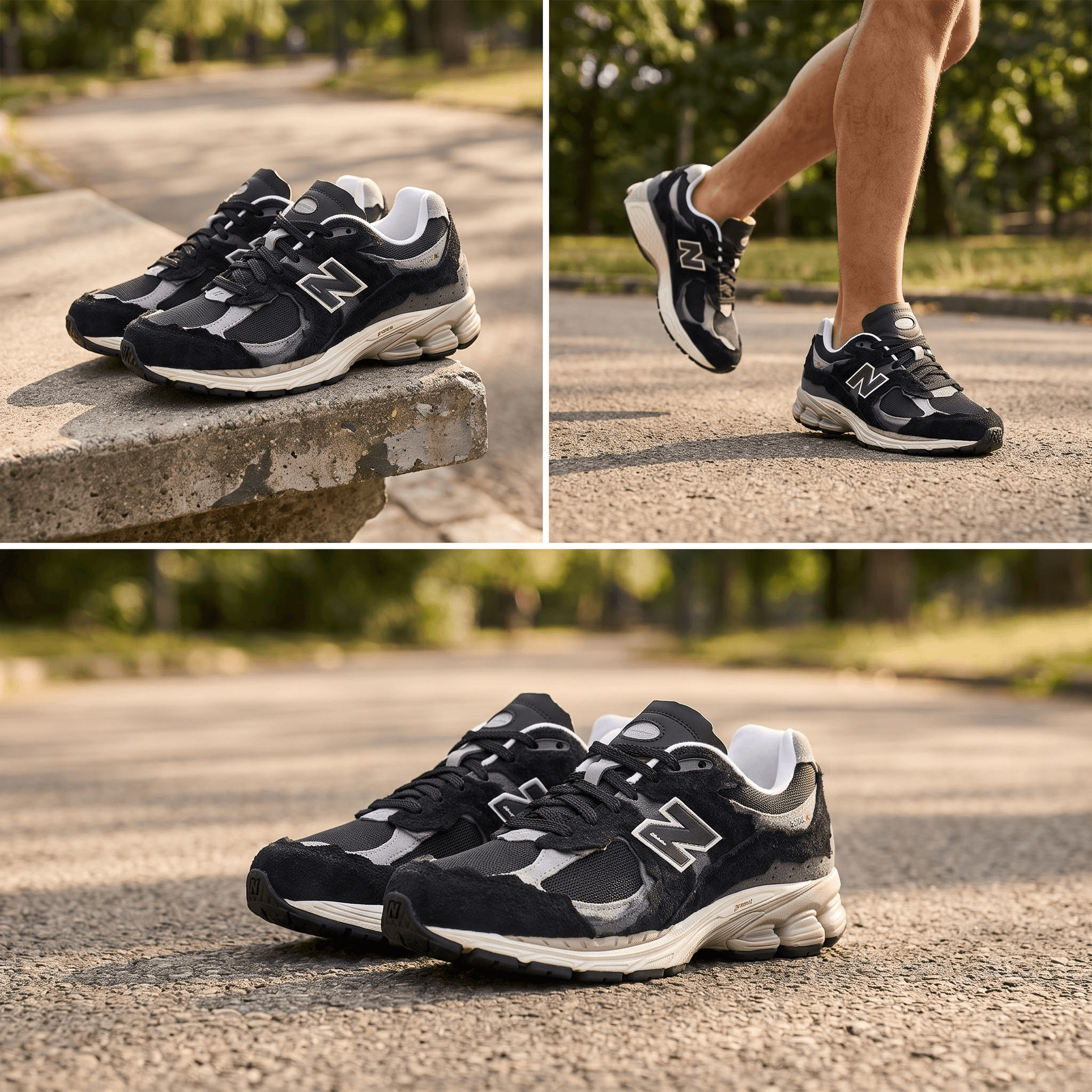 Кроссовки для бега New Balance 2002R "Refined Future" Black Grey - изображение 2