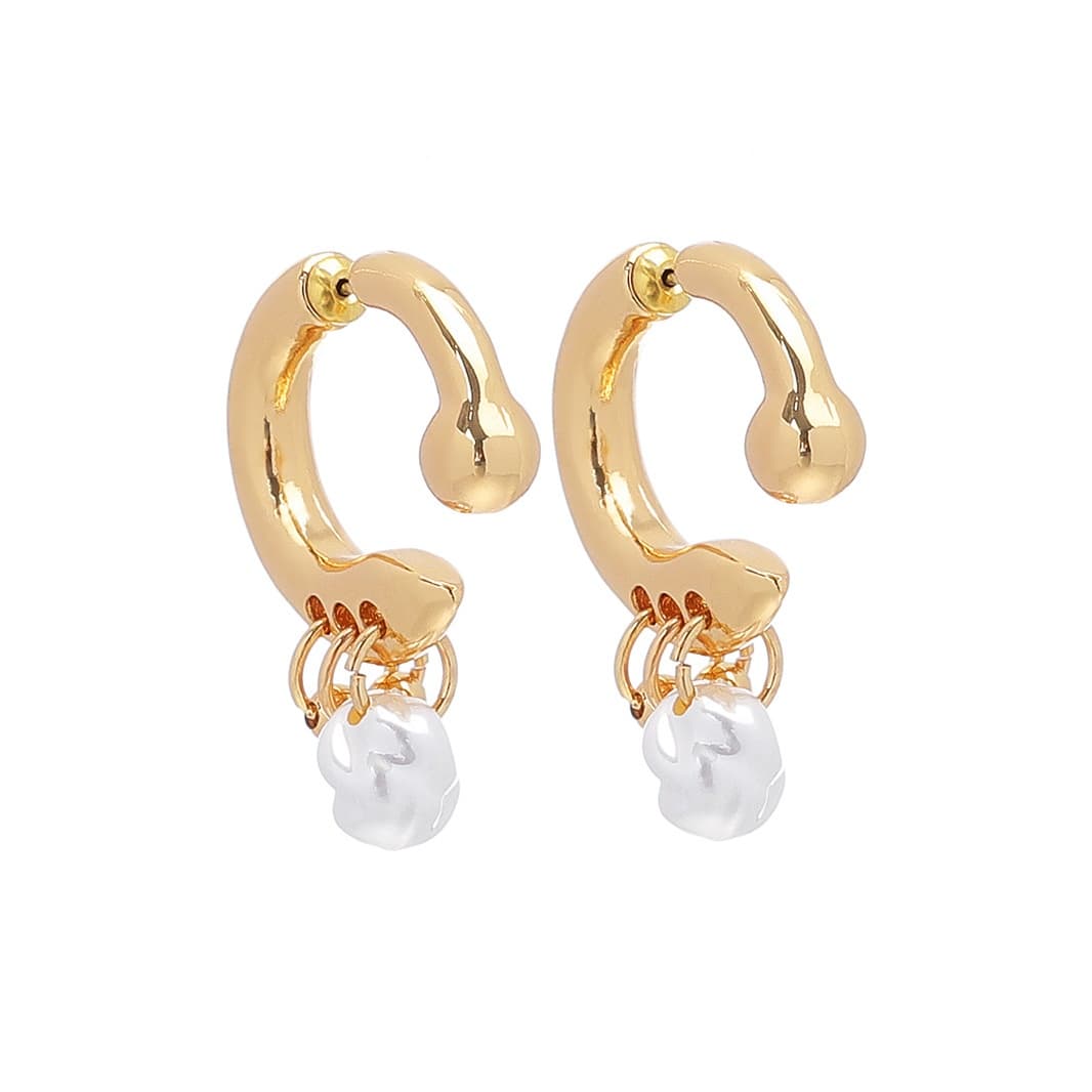 Серьги DWCP Copper Pearl Earrings Women's DWCP Медные Жемчужные серьги Женские - изображение 1