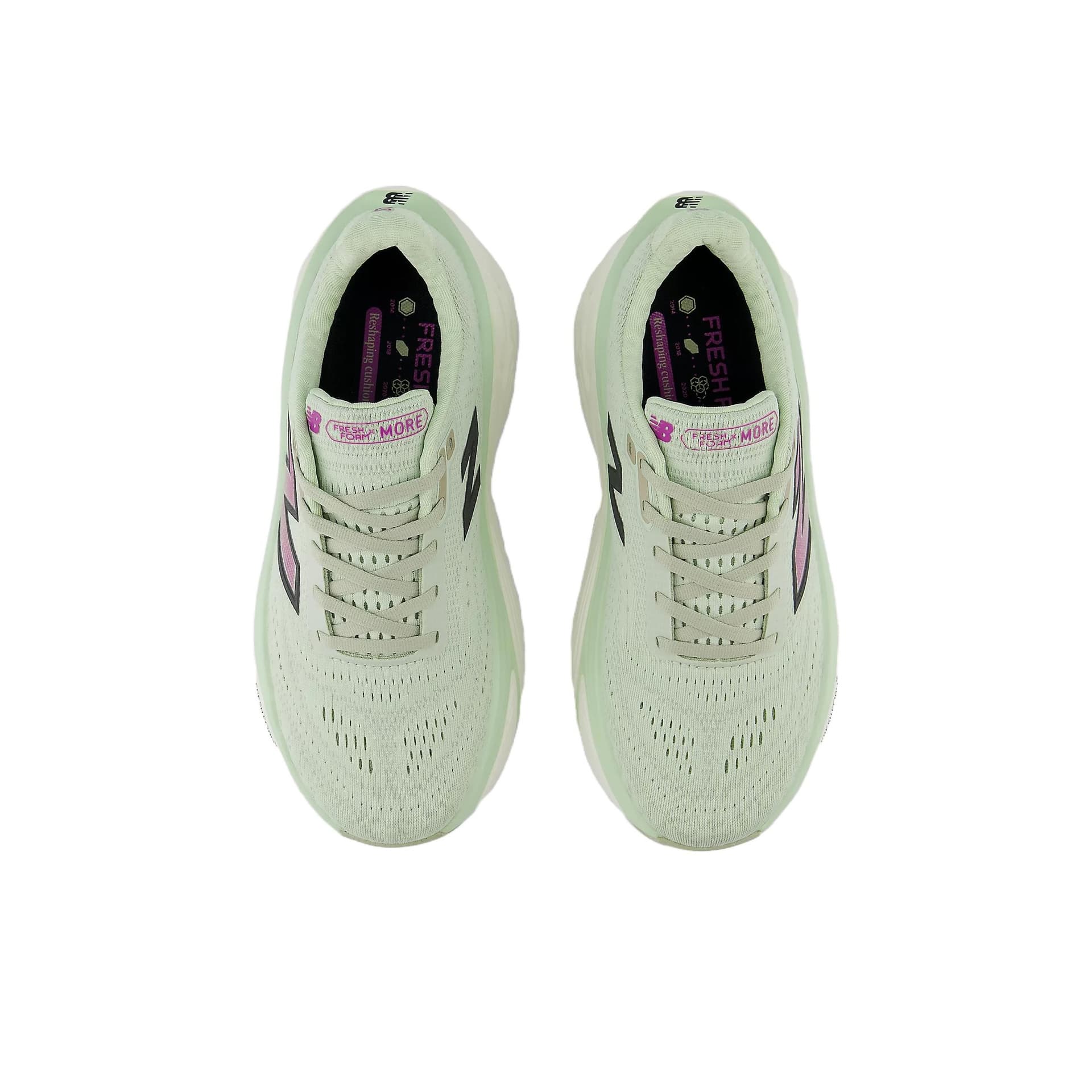 Кроссовки для бега New Balance NB Fresh Foam X More V5 Low Беговые кроссовки Женские Светло-зеленые - изображение 4