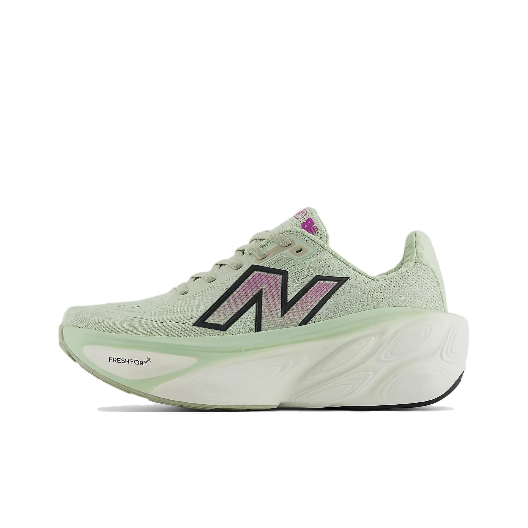 Кроссовки для бега New Balance NB Fresh Foam X More V5 Low Беговые кроссовки Женские Светло-зеленые - изображение 1