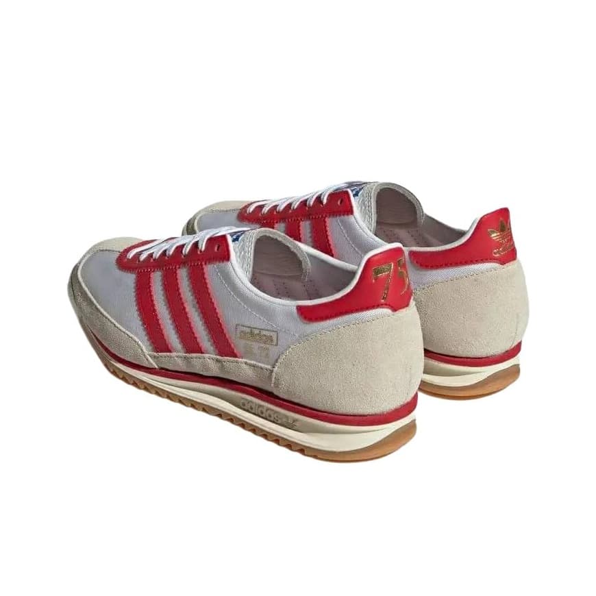 Кроссовки Adidas Originals SL 72 Противоскользящая Устойчивая к истиранию Низкий Топ Повседневная Обувь Женская Красная - изображение 4