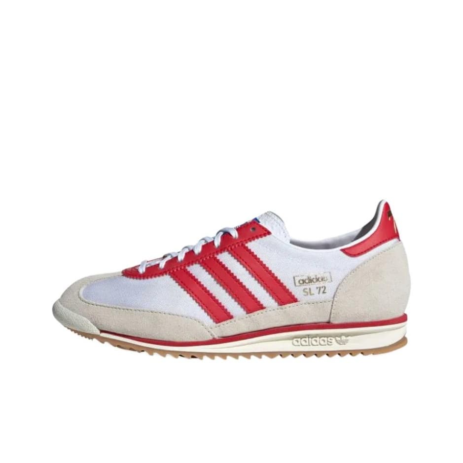 Кроссовки Adidas Originals SL 72 Противоскользящая Устойчивая к истиранию Низкий Топ Повседневная Обувь Женская Красная - изображение 1