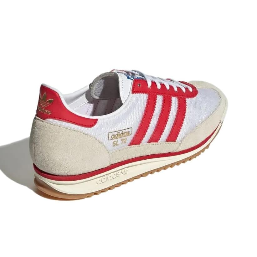 Кроссовки Adidas Originals SL 72 Противоскользящая Устойчивая к истиранию Низкий Топ Повседневная Обувь Женская Красная - изображение 3