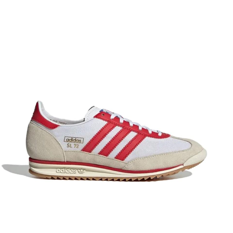 Кроссовки Adidas Originals SL 72 Противоскользящая Устойчивая к истиранию Низкий Топ Повседневная Обувь Женская Красная - изображение 2