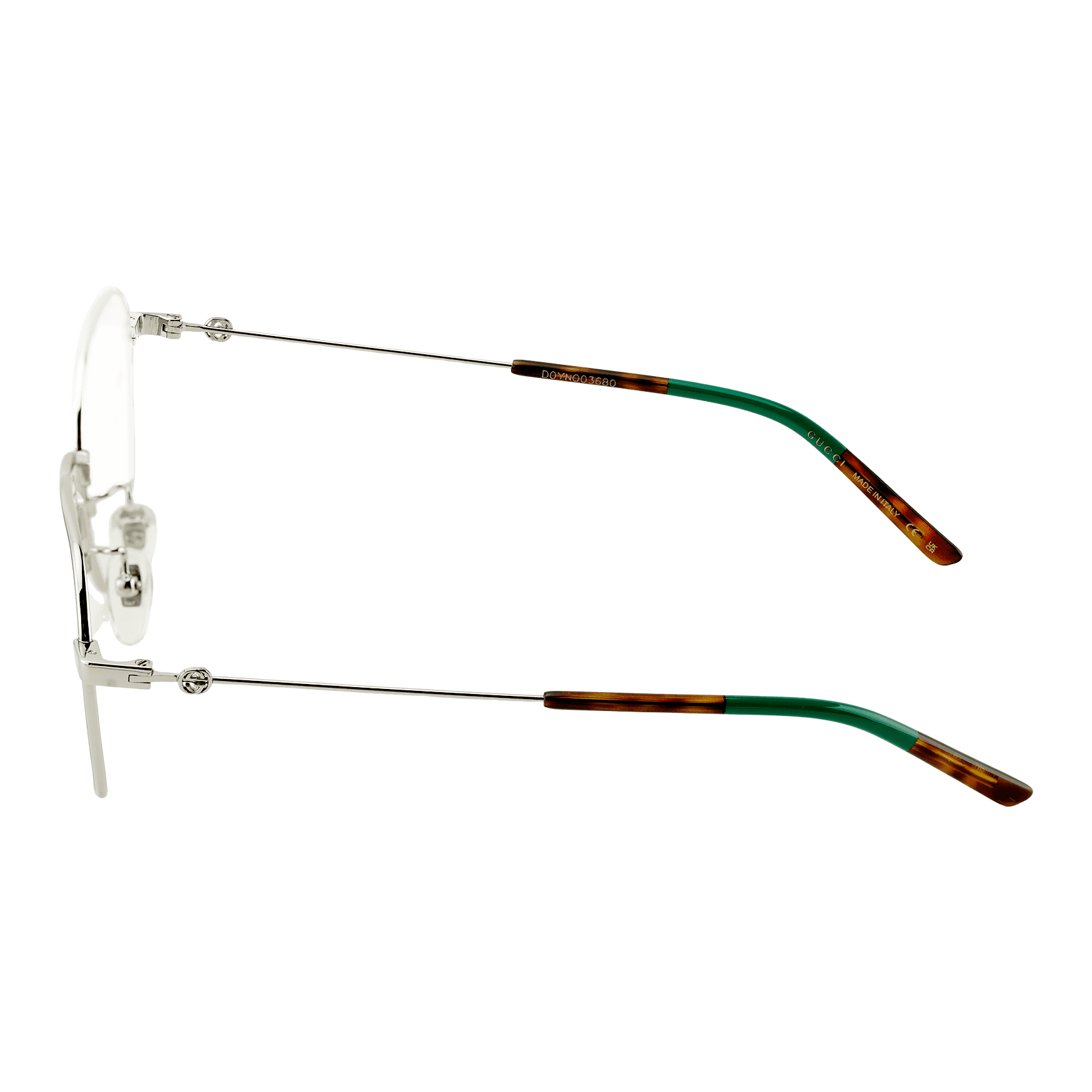 Оправа GUCCI Retro Round Metal Optical Frame Silver - изображение 3