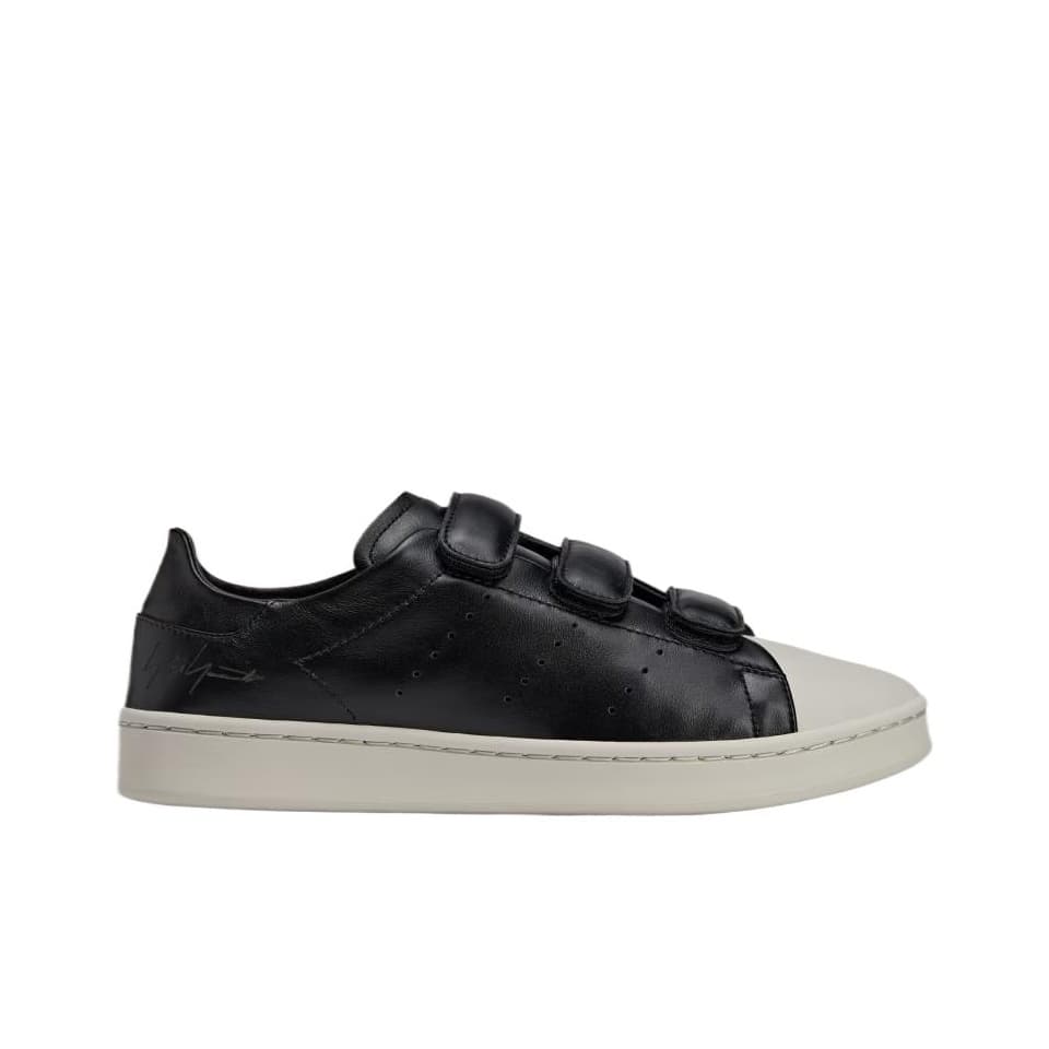 Кроссовки Y-3 PU Stan Smith Hook-And-Loop Унисекс Черный Лоу-топы Повседневный - изображение 2