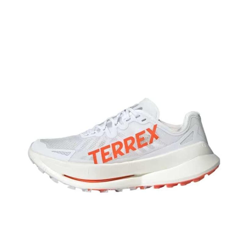 Кроссовки для бега adidas Terrex AGRAVIC SPEED Ultra Low Top Trail Беговые кроссовки Мужской Белый и оранжевый - изображение 2