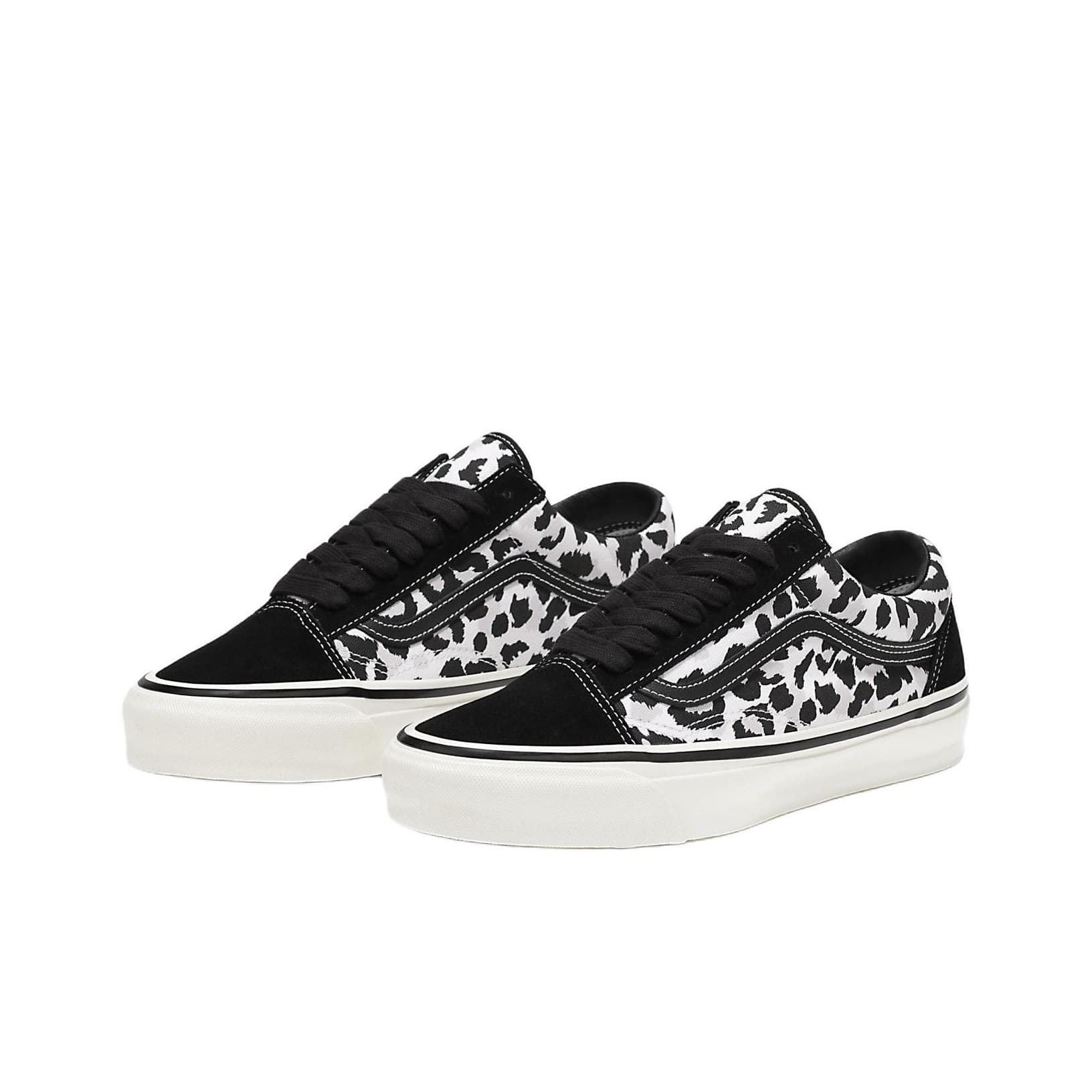 Кроссовки Vans Premium Old Skool Устойчивые к истиранию низкие скейтбордические кроссовки унисекс черно-белые - изображение 2
