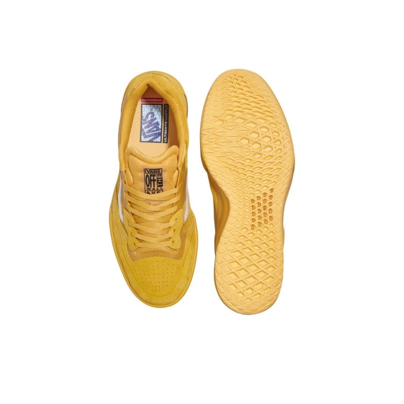 Кроссовки Vans AVE 2,0 Мягкие и Комфортные Низкие Кроссовки для Скейтбординга Унисекс Желтые - изображение 4