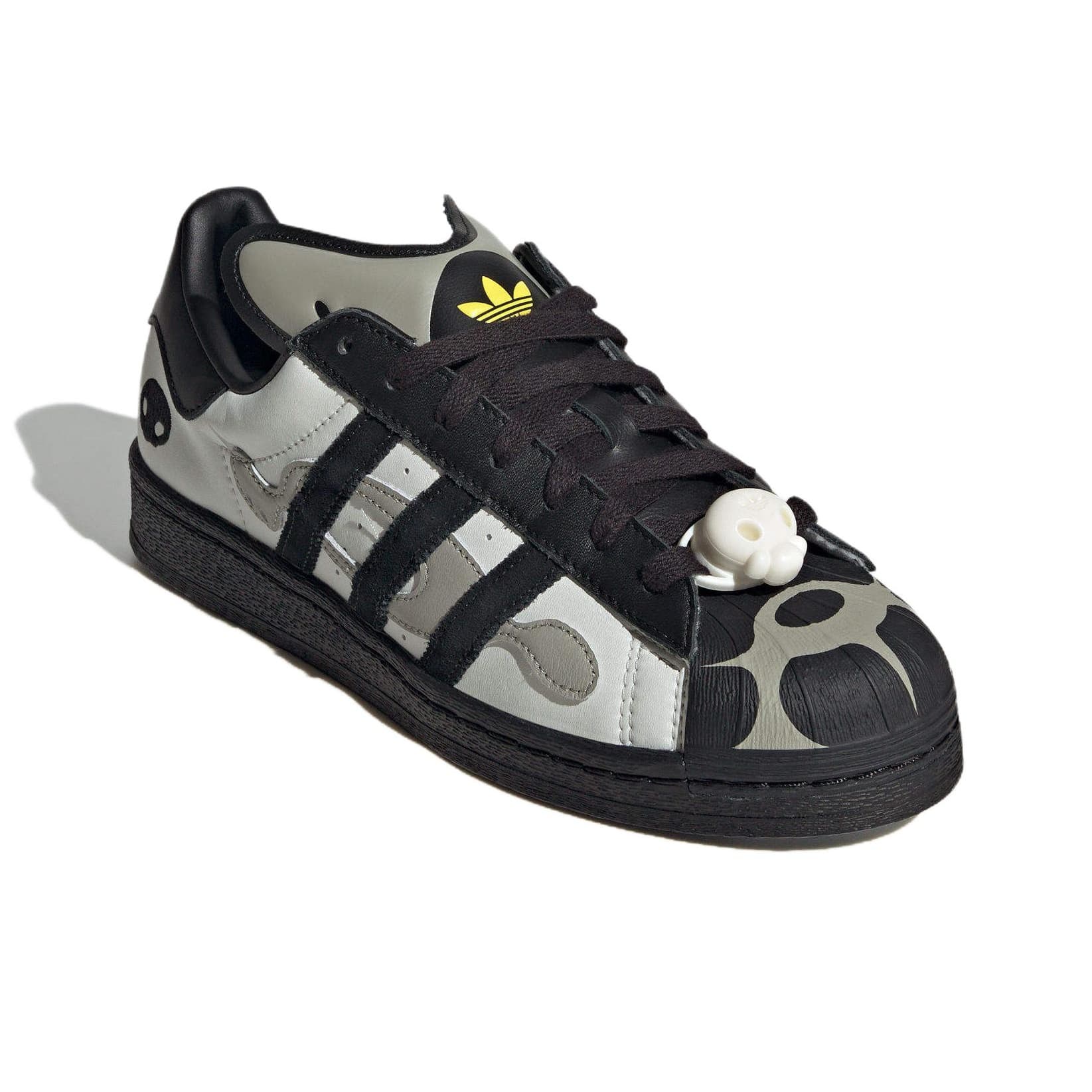 Кроссовки OFFGOD X adidas originals Superstar 82 Устойчивая к истиранию низкая обувь для скейтбординга унисекс серо-черная - изображение 5