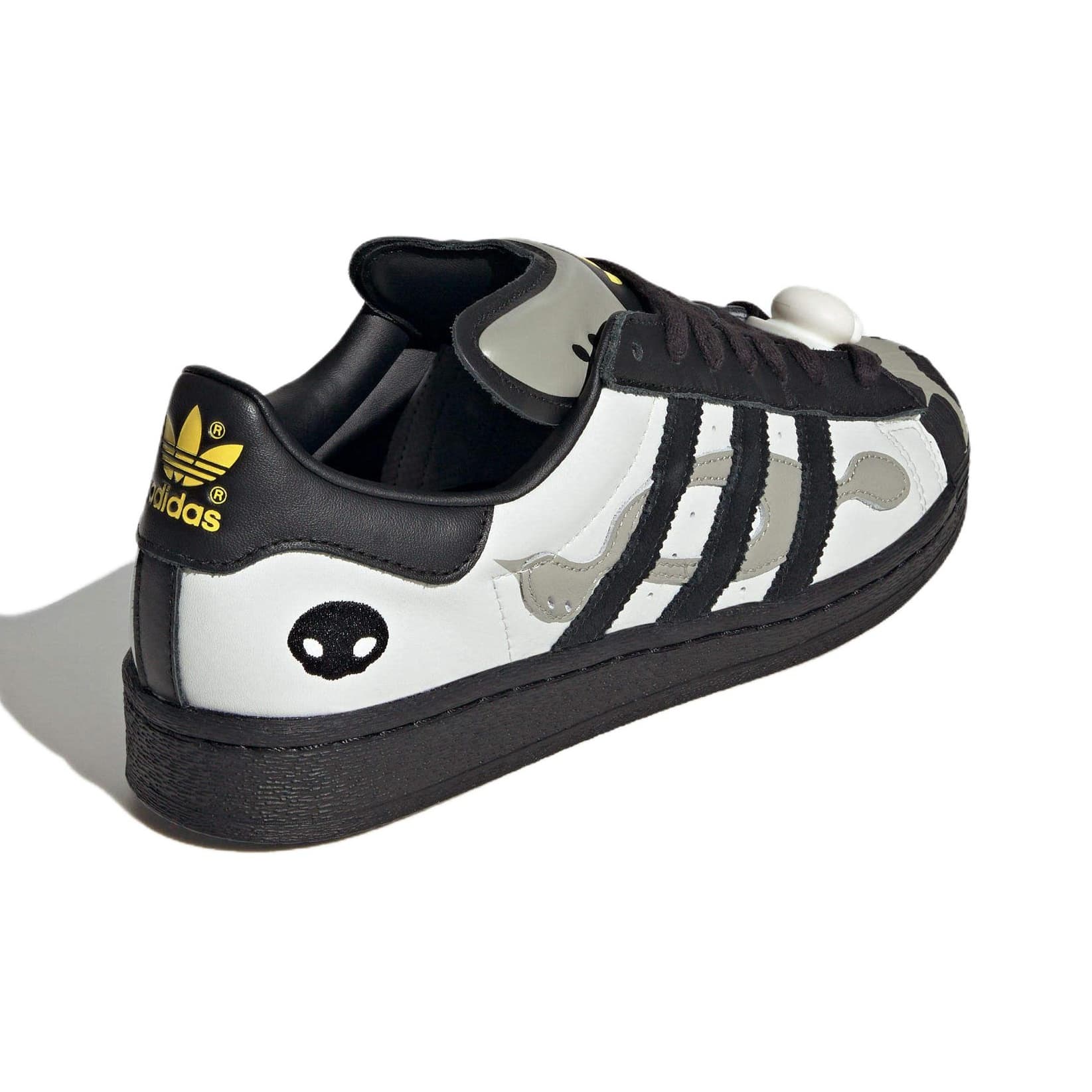 Кроссовки OFFGOD X adidas originals Superstar 82 Устойчивая к истиранию низкая обувь для скейтбординга унисекс серо-черная - изображение 6