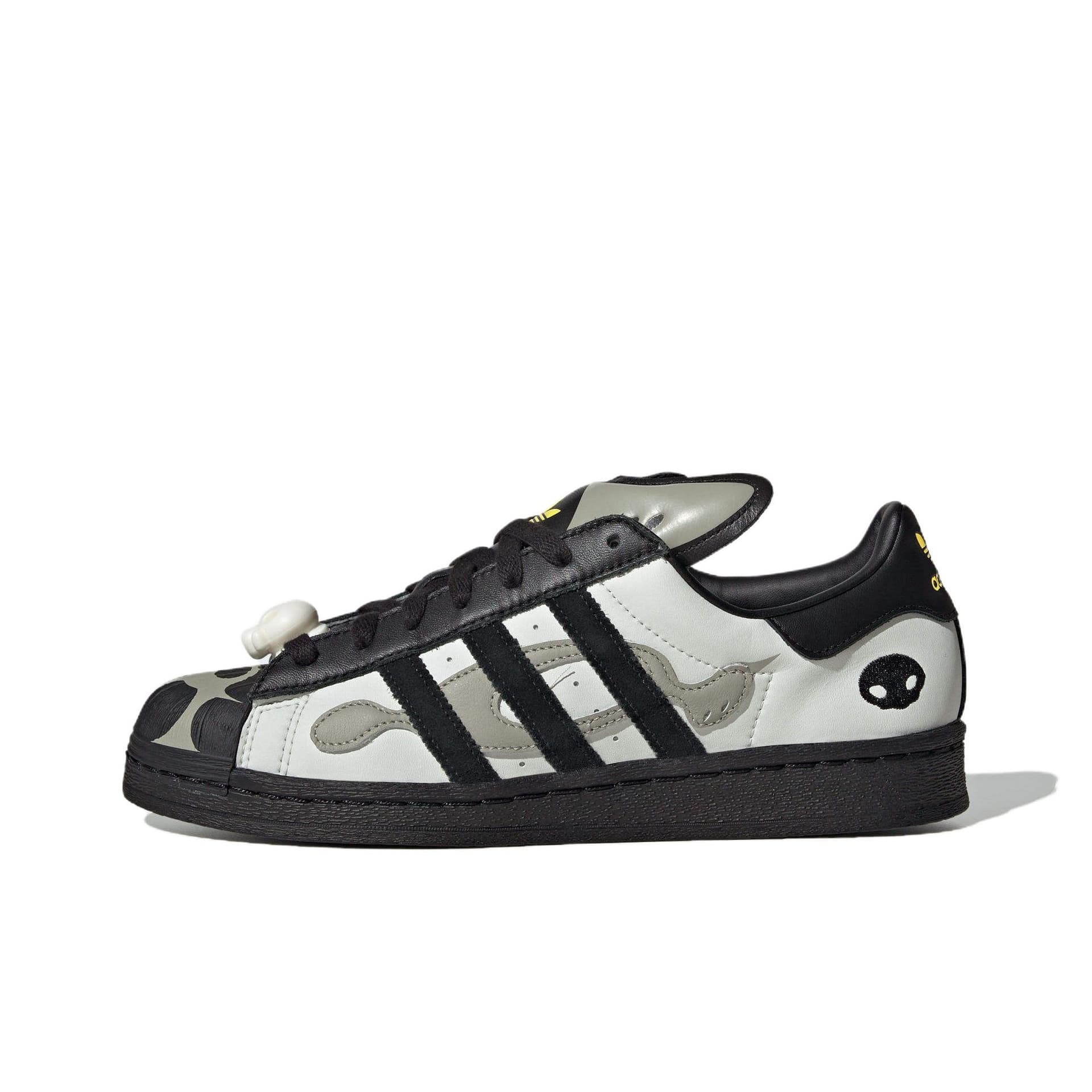 Кроссовки OFFGOD X adidas originals Superstar 82 Устойчивая к истиранию низкая обувь для скейтбординга унисекс серо-черная - изображение 1