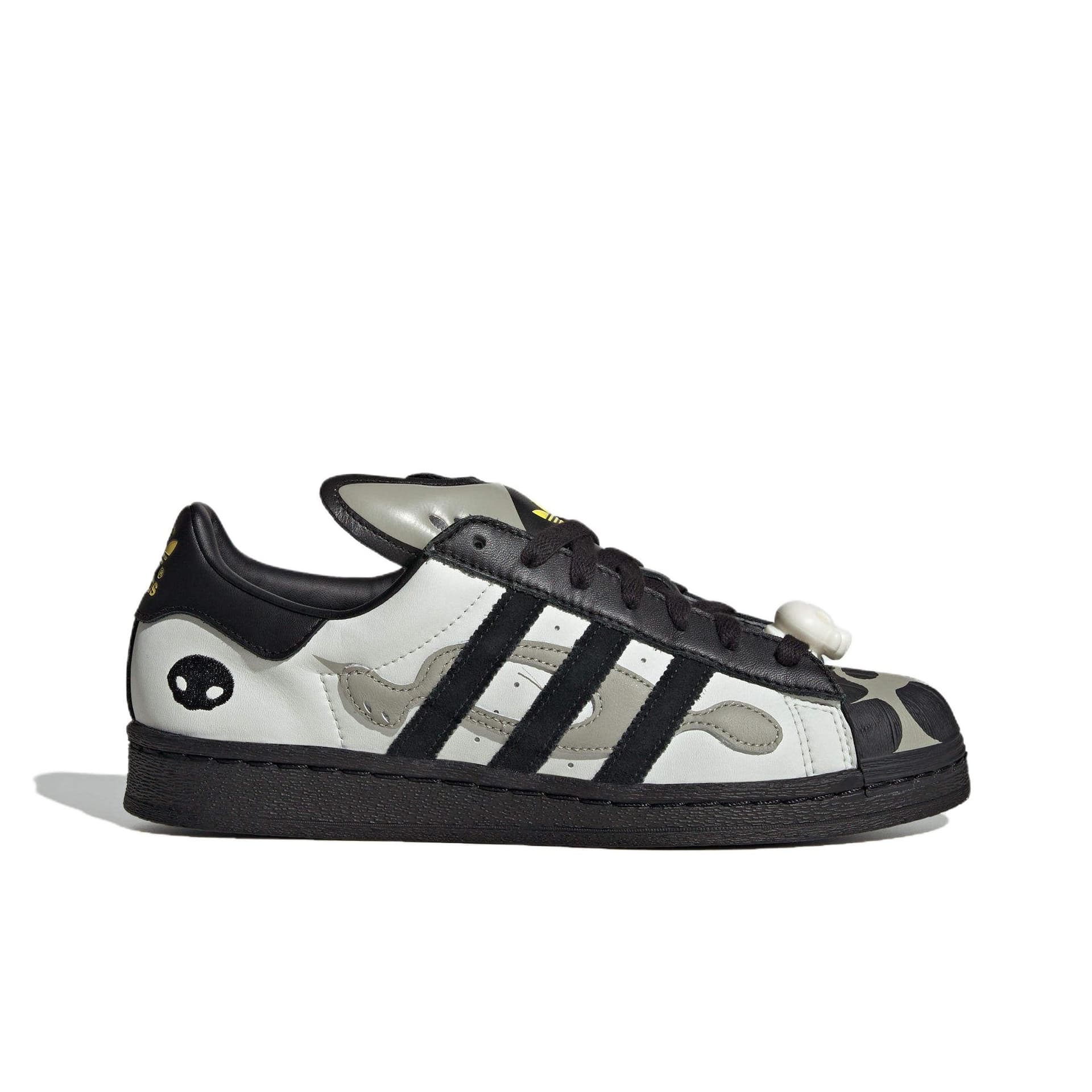 Кроссовки OFFGOD X adidas originals Superstar 82 Устойчивая к истиранию низкая обувь для скейтбординга унисекс серо-черная - изображение 2