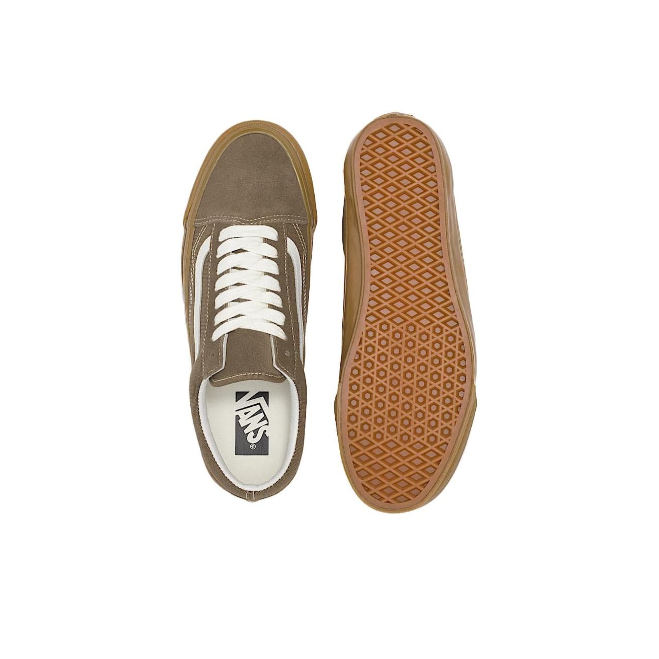Кроссовки Vans Premium Old Skool Скейтборд Кроссовки Низкие Устойчивые к Износу Унисекс Коричневый - изображение 4