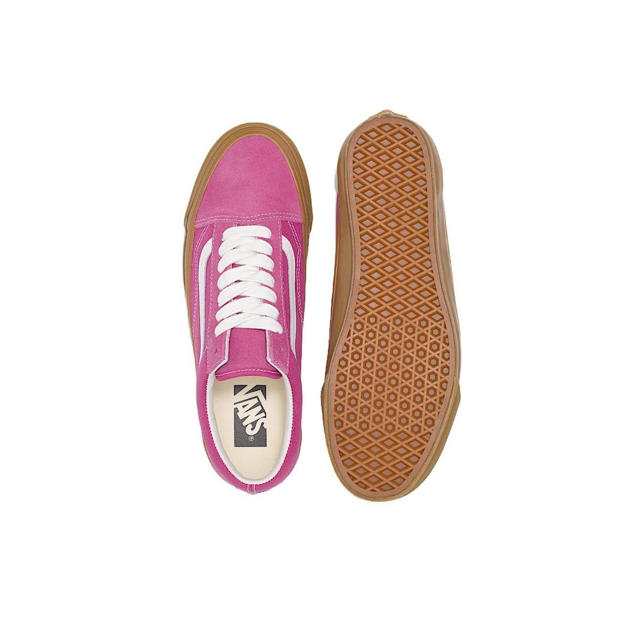 Кроссовки VANS Premium Old Skool Холст Замша Низкие Кеды Скейтборд Обувь Унисекс Фуксия - изображение 4
