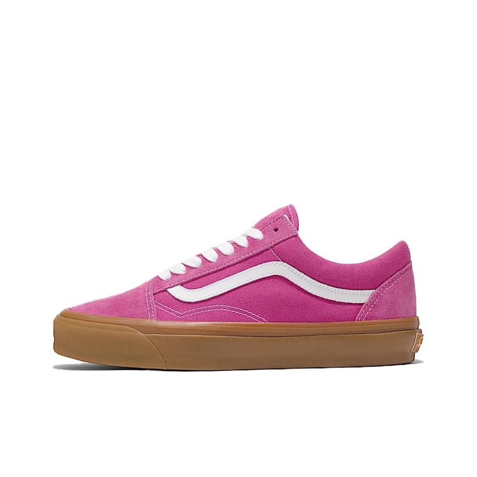 Кроссовки VANS Premium Old Skool Холст Замша Низкие Кеды Скейтборд Обувь Унисекс Фуксия - изображение 1