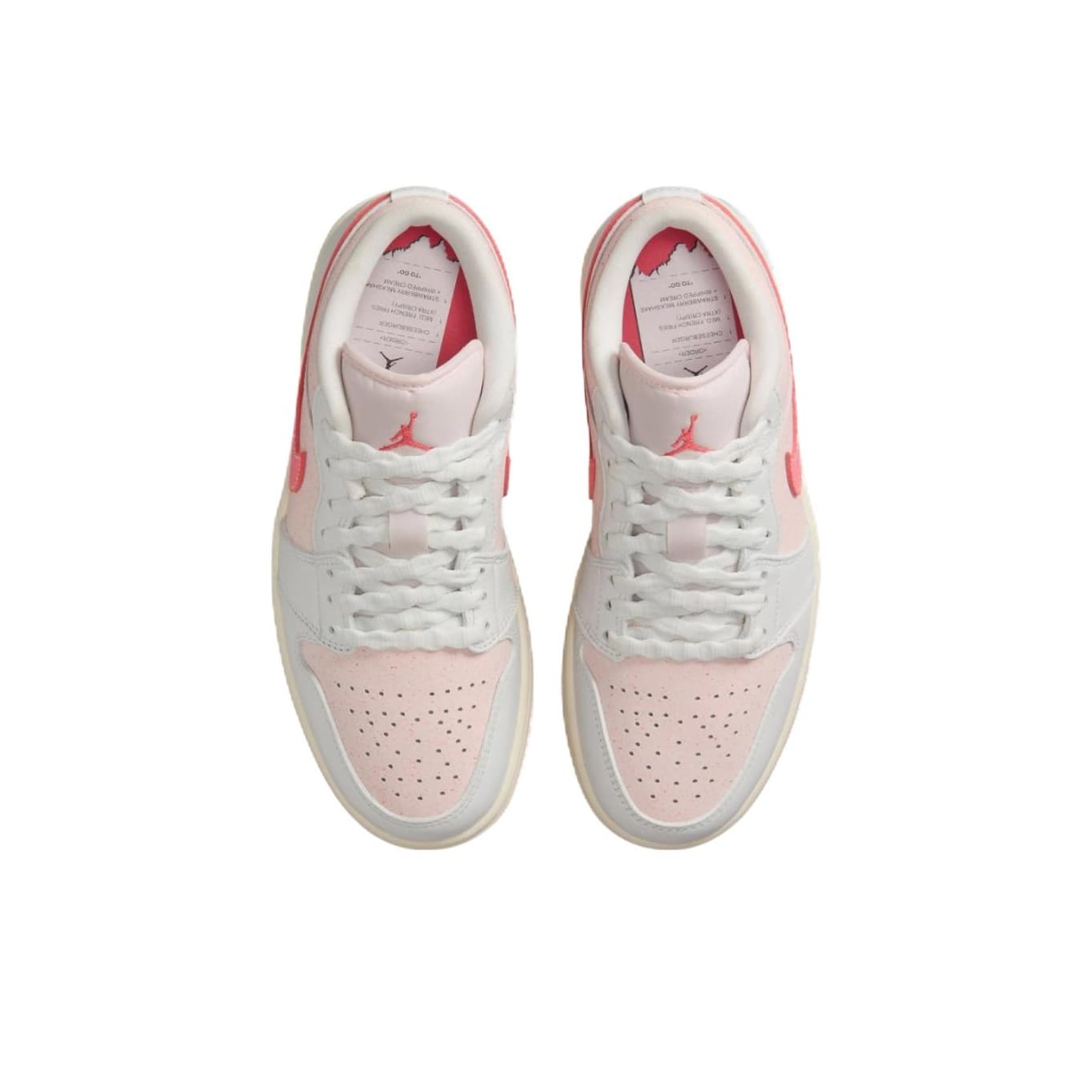 Ретро баскетбольные кроссовки Jordan Air Jordan 1 Кожа Противоскользящие Устойчивые к истиранию Низкие Баскетбольные Кроссовки Женские - изображение 4