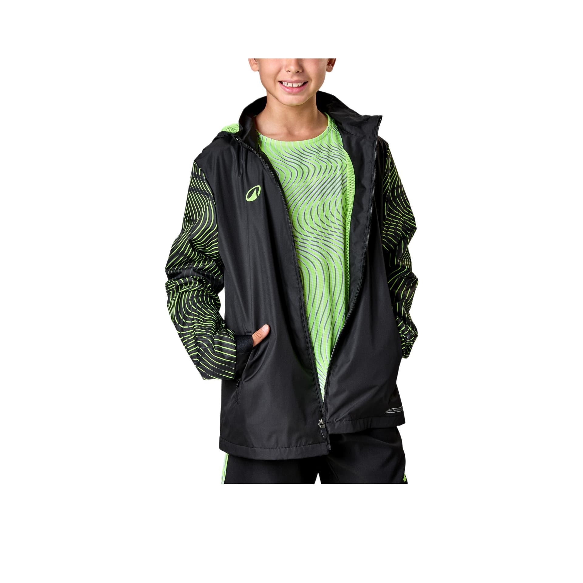 DECATHLON Черный Неоново-желтый Kids Куртки - изображение 1