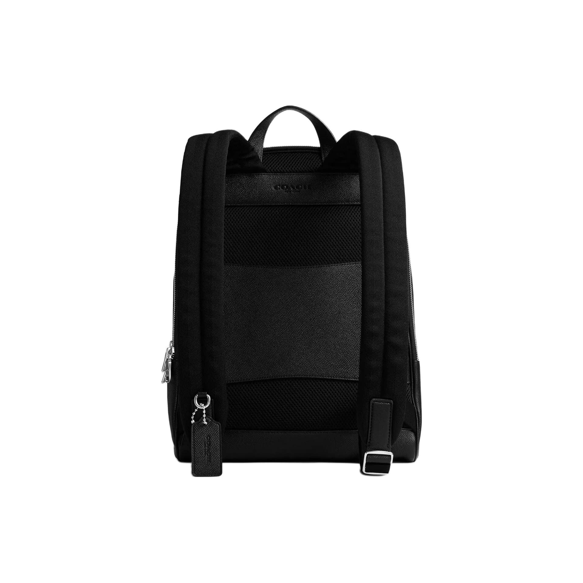 Рюкзак COACH Коровья кожа с искусственной кожей большой рюкзак для мужчин черный - изображение 4
