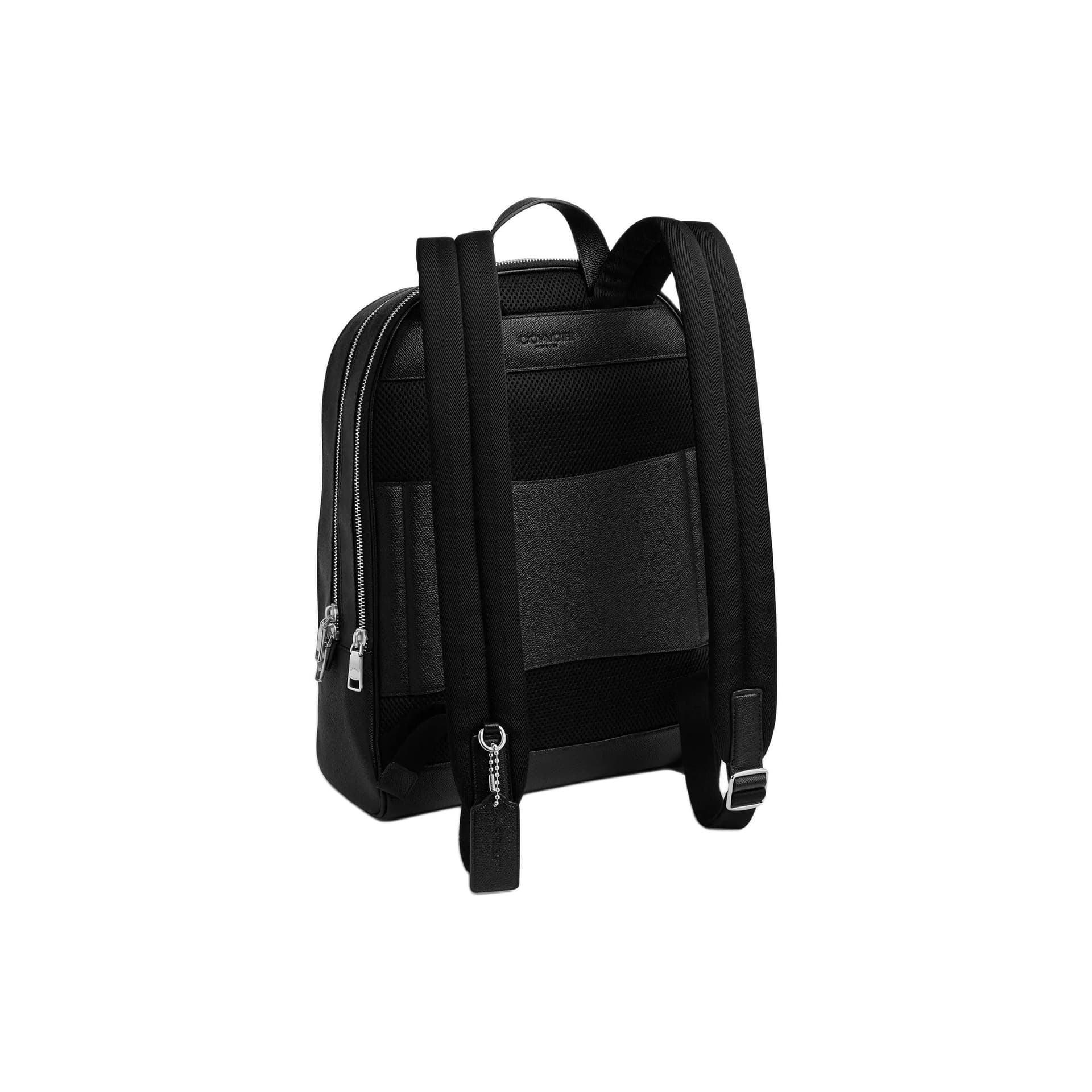 Рюкзак COACH Коровья кожа с искусственной кожей большой рюкзак для мужчин черный - изображение 3