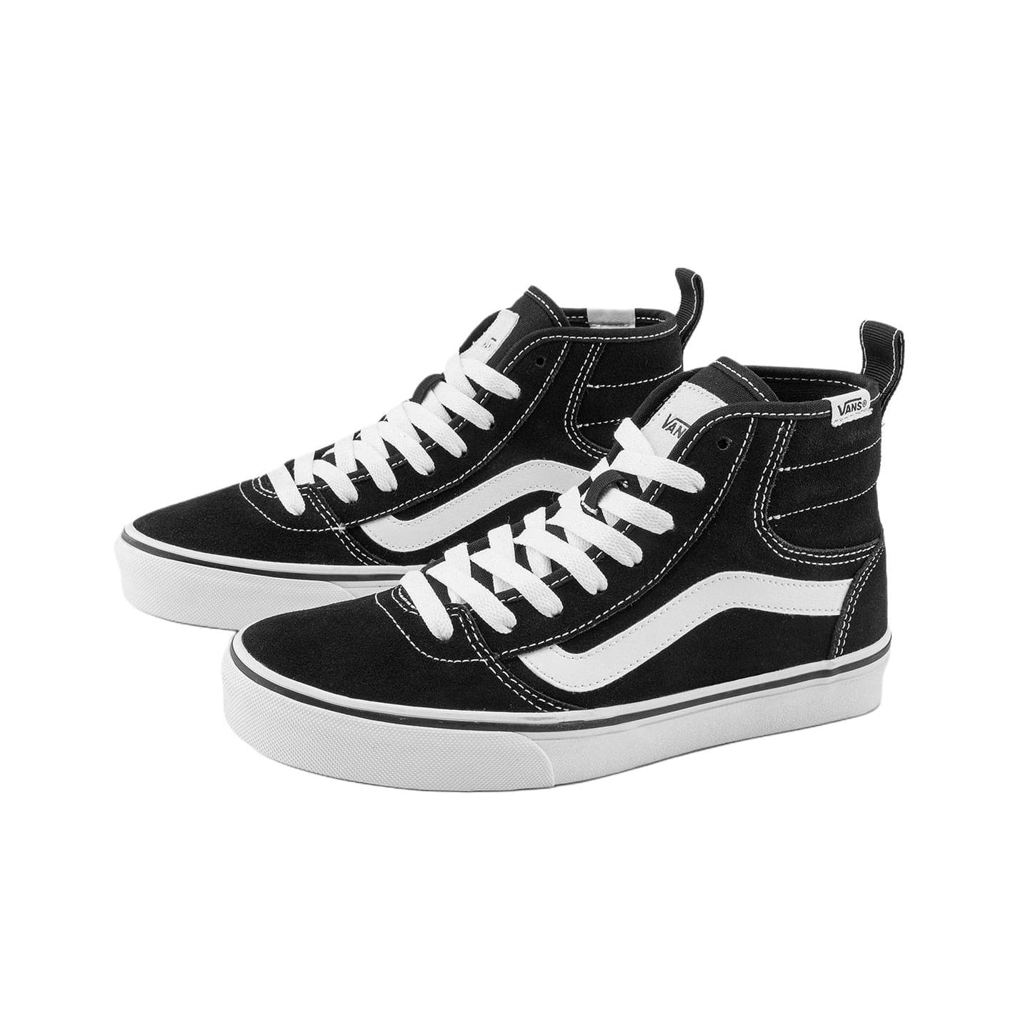 Кроссовки Vans Ashwood Hi Высокие Кроссовки для скейтбординга Женские Черно-белые - изображение 2