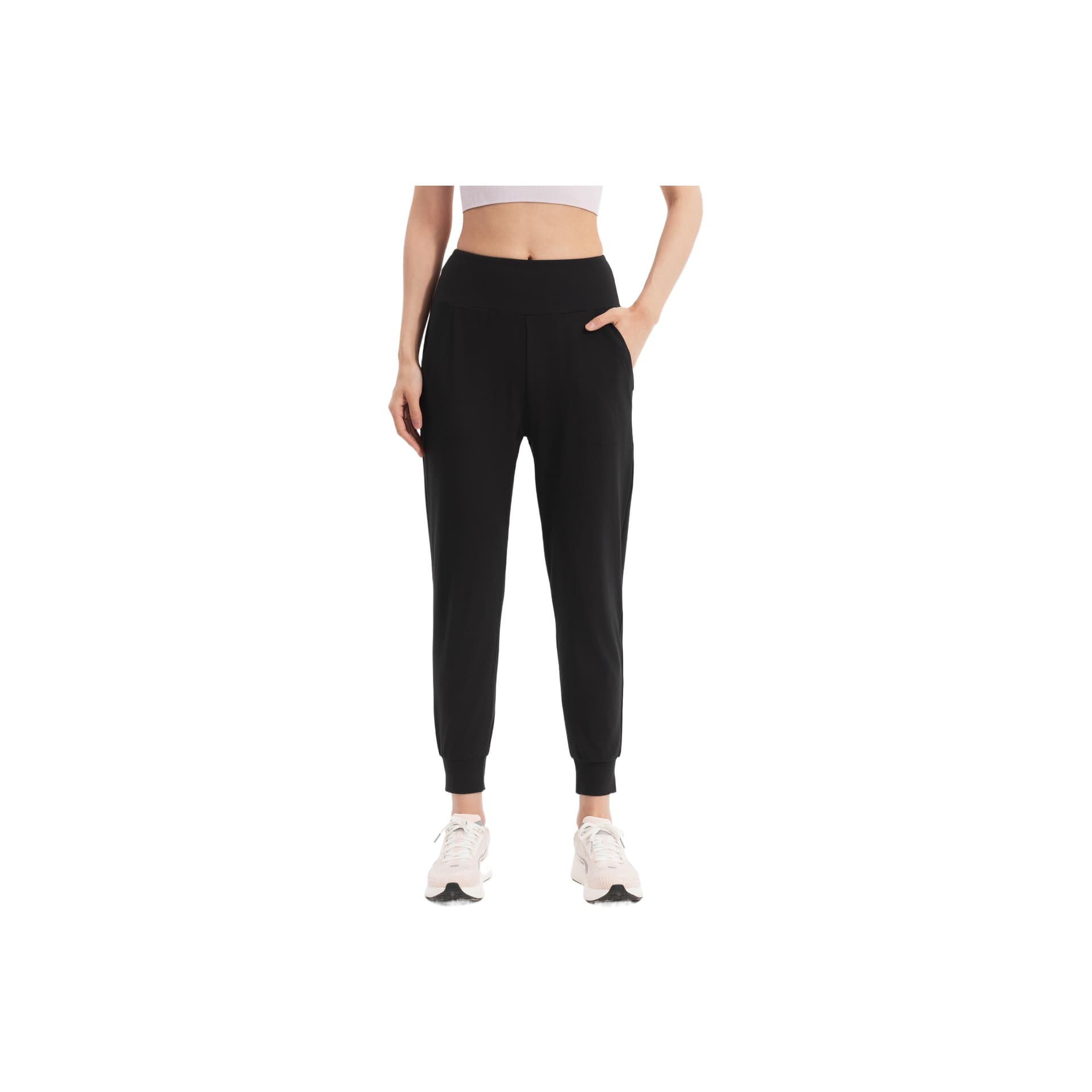 DECATHLON Дымчатый Черный Женские Йога Штаны - изображение 1