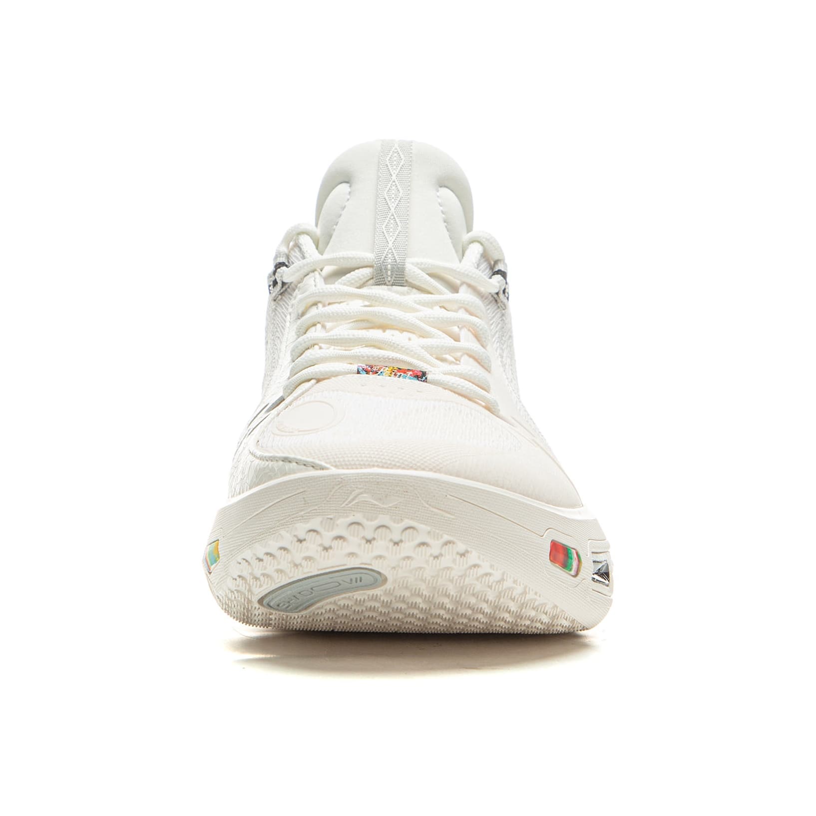 Кроссовки для баскетбола Li-Ning Wade Phantom 7 Фейерверк Технология BOOM Легкий Поддержка Покрытие Антискручивание Амортизация Противоскользящий Износостойкий Дышащий Oтскок Сцепление Лоу-топы Баскетбольные кроссовки Мужской Шампанский белый - изображение 6