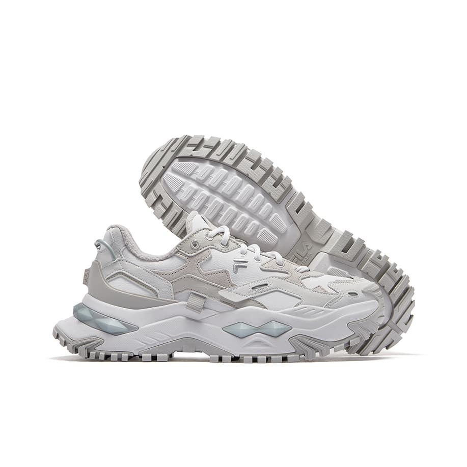 Кроссовки FILA FUSION BIANCO WE Текстиль Синтетическая кожа с флисовой подкладкой Удобная увеличивающая высоту массивные кроссовки - изображение 8