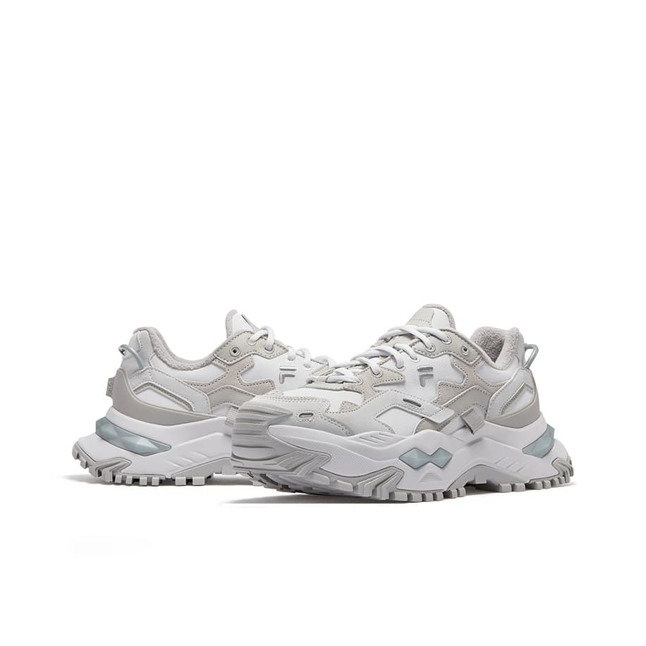 Кроссовки FILA FUSION BIANCO WE Текстиль Синтетическая кожа с флисовой подкладкой Удобная увеличивающая высоту массивные кроссовки - изображение 4