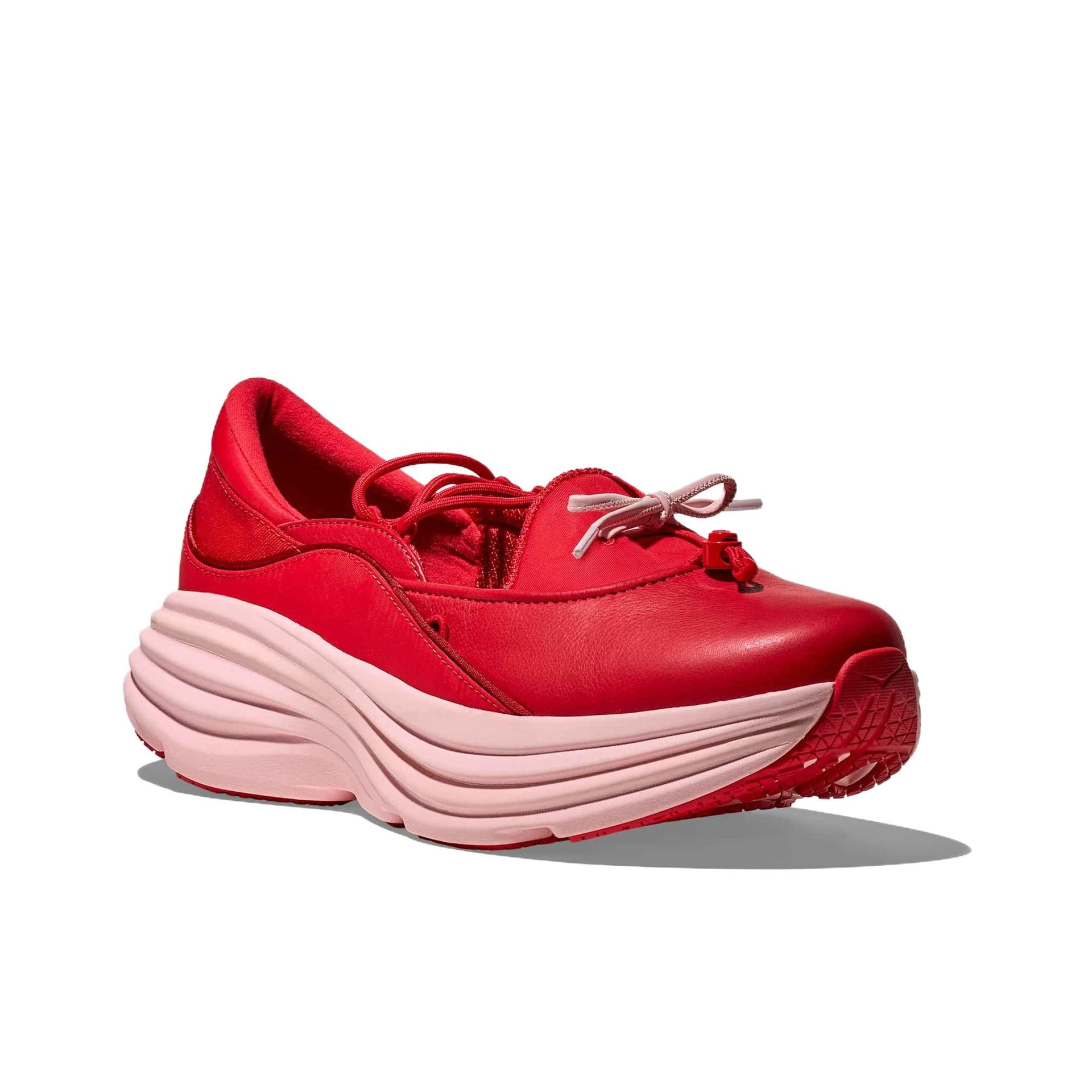 HOKA ONE ONE Bondi Платформа Туфли Мэри Джейн Женские Красно-розовый - изображение 3