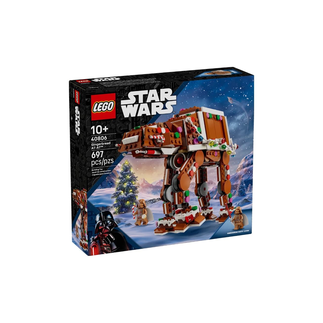 Конструктор LEGO Star Wars Gingerbread At At™ Уокер Пластиковые конструкторы 697 шт. 40806 - изображение 3