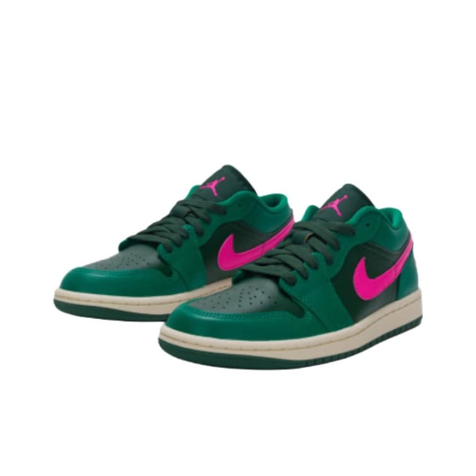 Ретро баскетбольные кроссовки Jordan Air Jordan 1 Low Топ Ретро-баскетбольные кроссовки Женские Зеленые - изображение 3