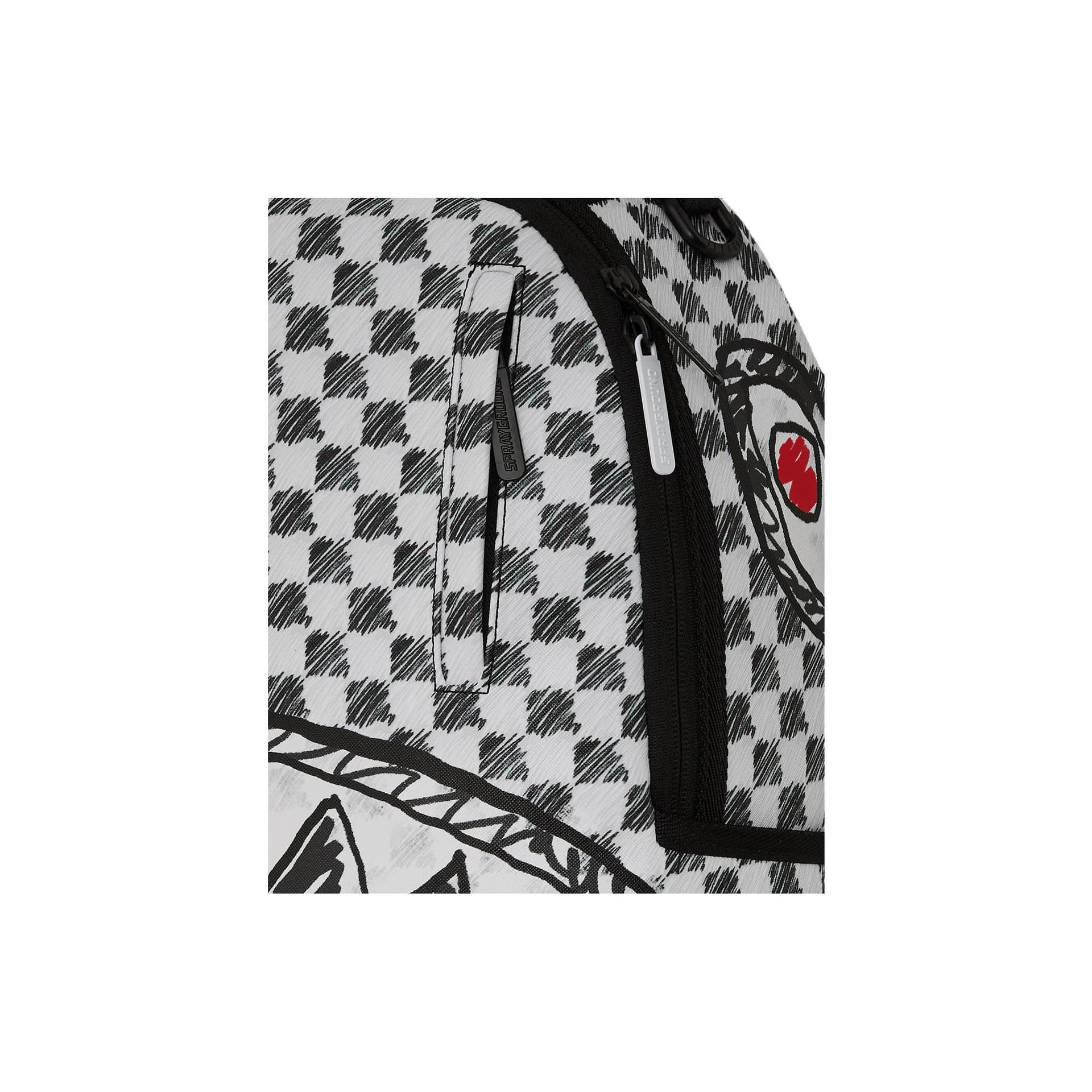 Рюкзак SPRAYGROUND Искусственная кожа Рюкзак Обычный (стандартный) Унисекс Черно-белый - изображение 8