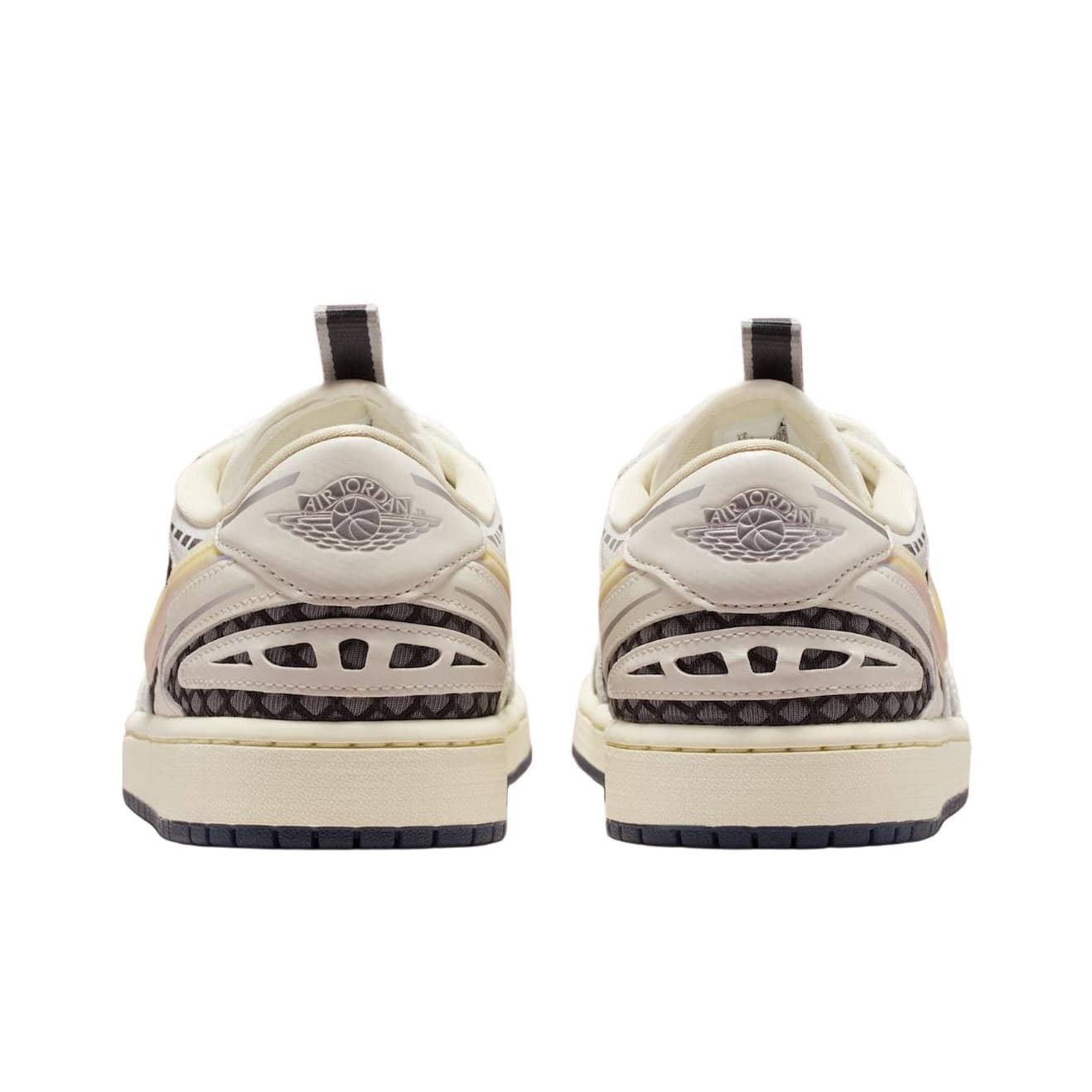 Ретро баскетбольные кроссовки Jordan Air Jordan 1 Low Топ Ретро-баскетбольные кроссовки Women's White Серый - изображение 5