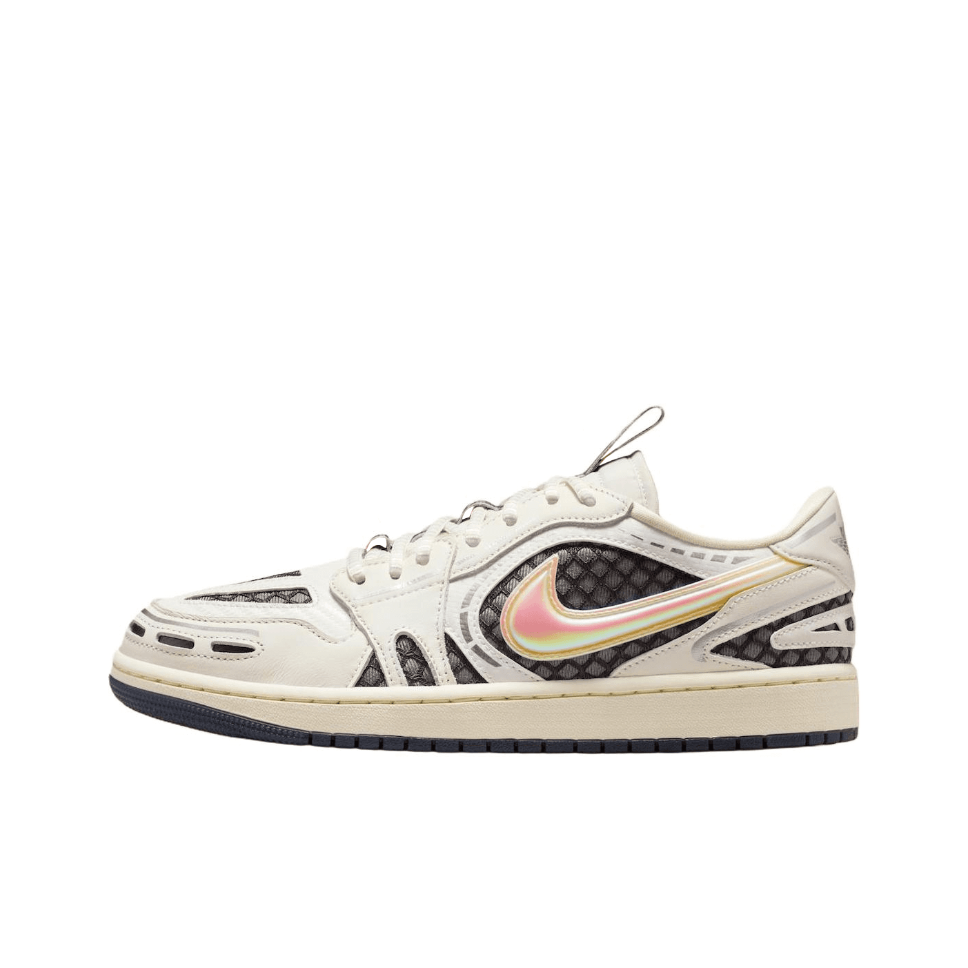 Ретро баскетбольные кроссовки Jordan Air Jordan 1 Low Топ Ретро-баскетбольные кроссовки Women's White Серый - изображение 1