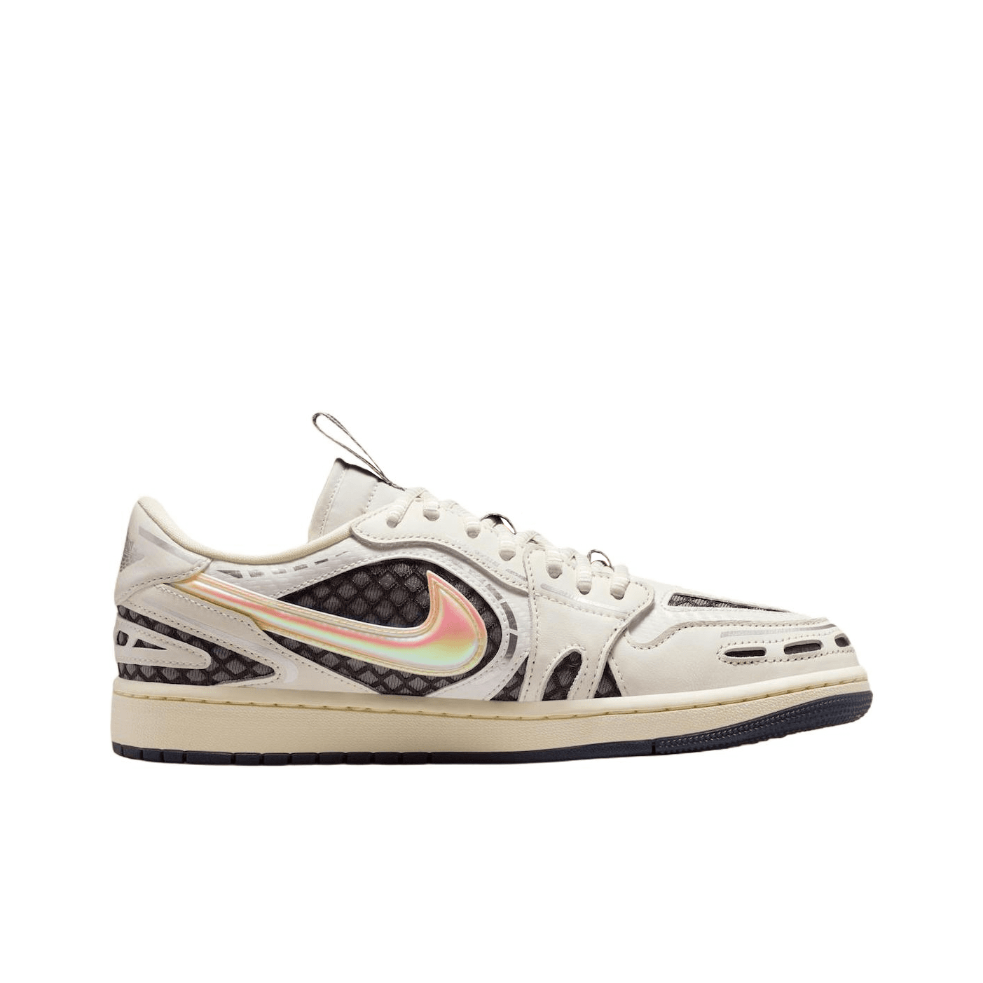 Ретро баскетбольные кроссовки Jordan Air Jordan 1 Low Топ Ретро-баскетбольные кроссовки Women's White Серый - изображение 2