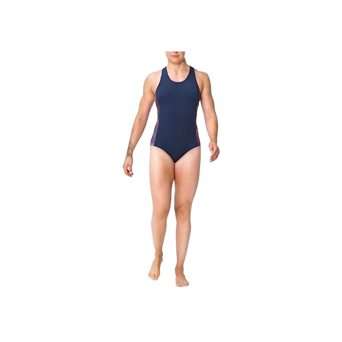 DECATHLON NABAIJI Ван-Пис Купальник Женский Серый Синий - изображение 1