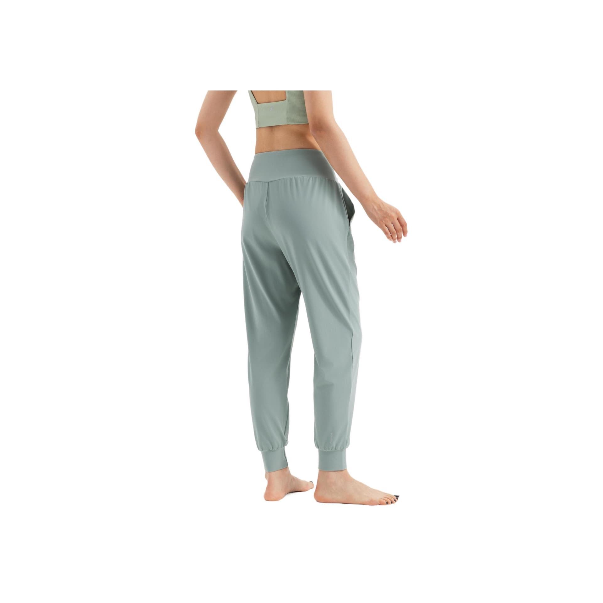 Штаны DECATHLON Спортивные брюки женские нефритово-голубого цвета - изображение 2