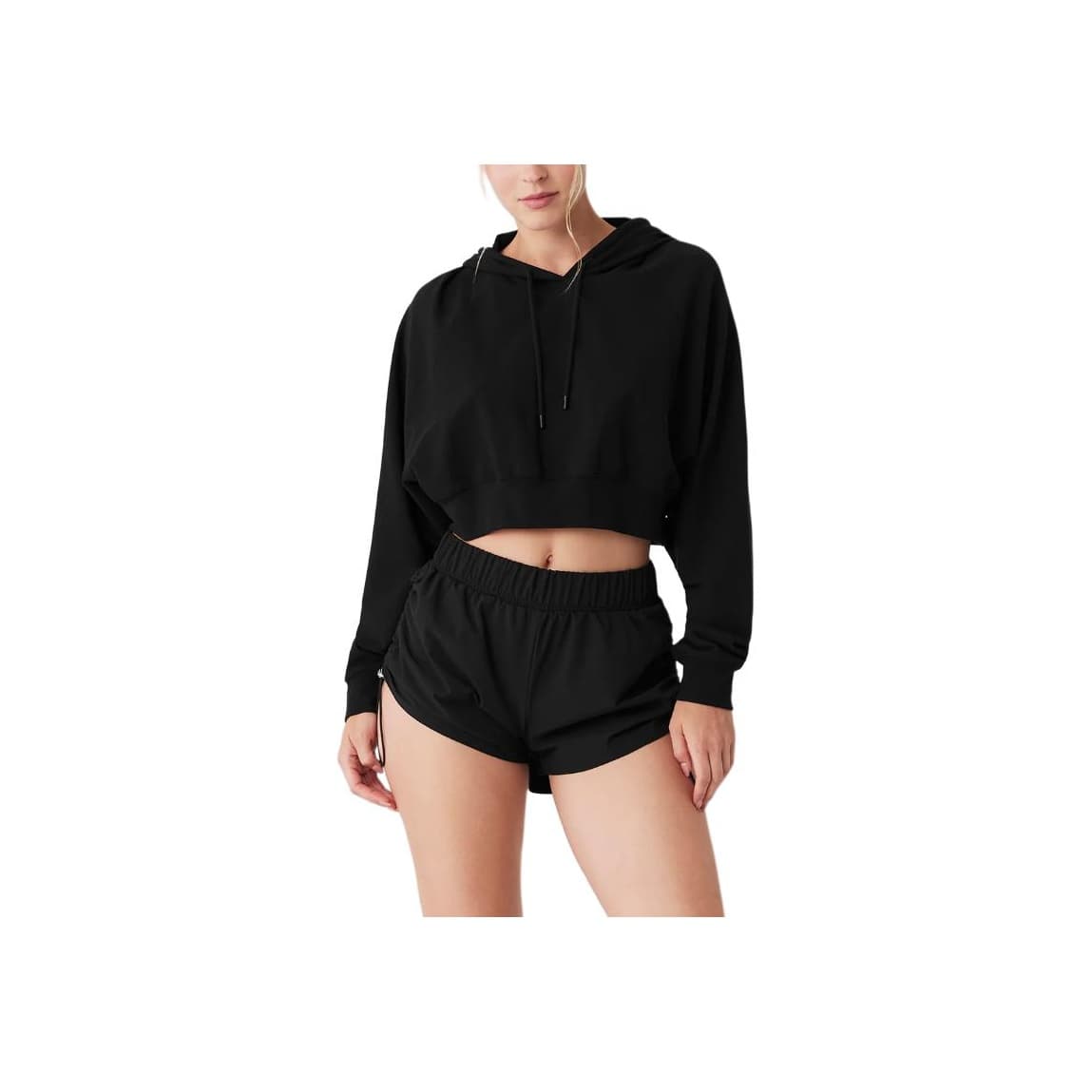 Худи alo yoga Cropped Double Take Hoodie logo - изображение 1