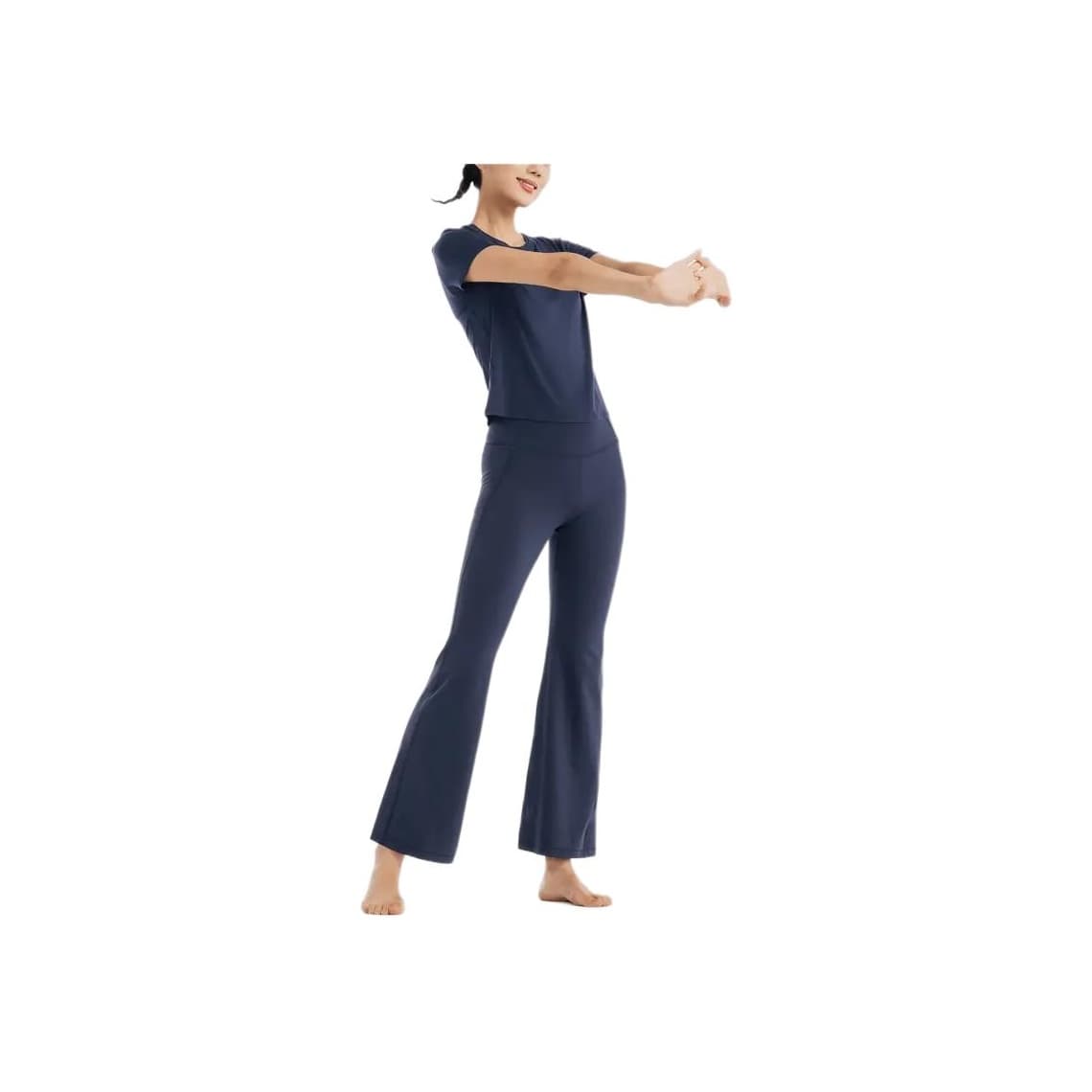 Футболка DECATHLON T-рубашка женская темно-синяя - изображение 3