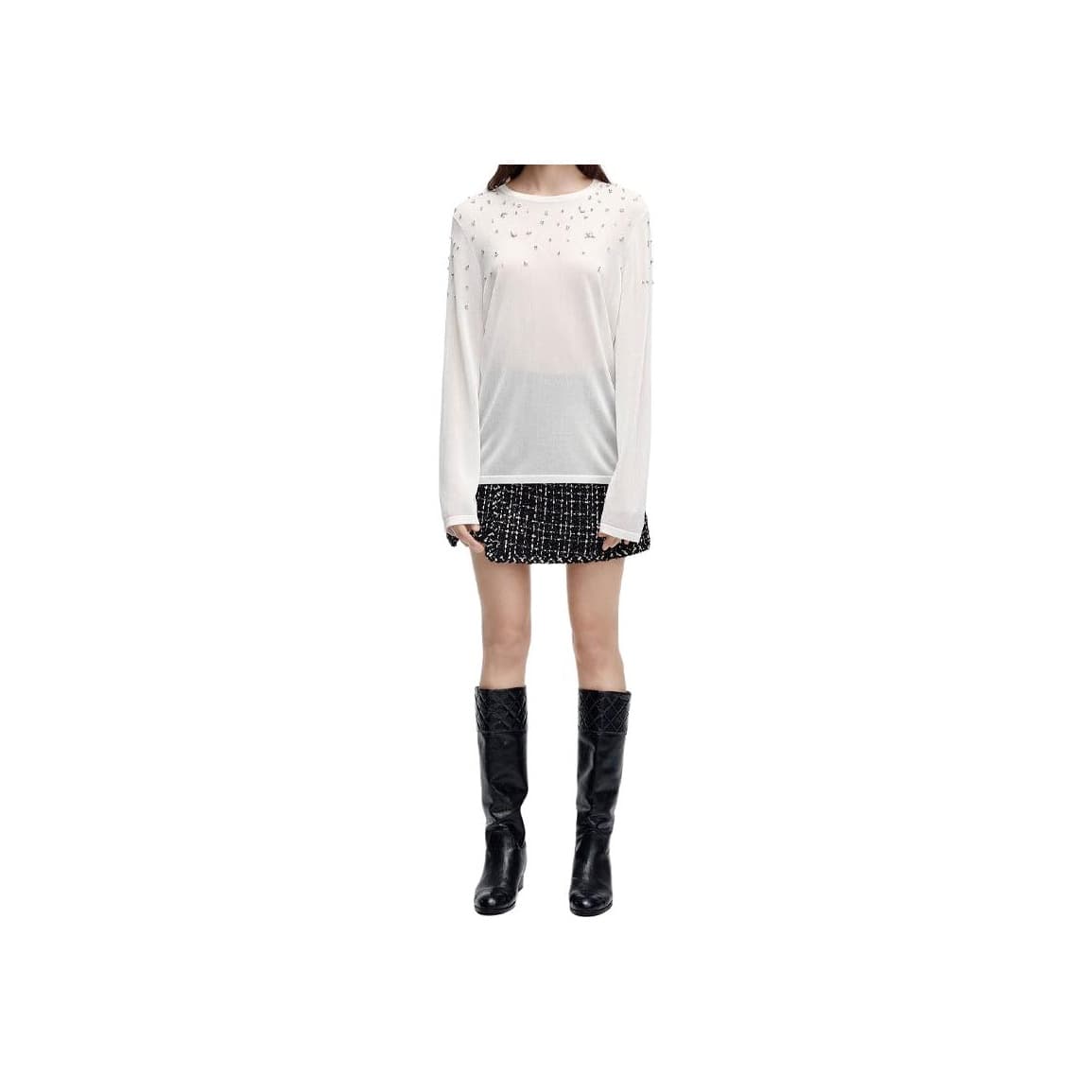 Кофта KARL LAGERFELD Karl Lagerfeld Jeans Трикотаж Женский Белый - изображение 1