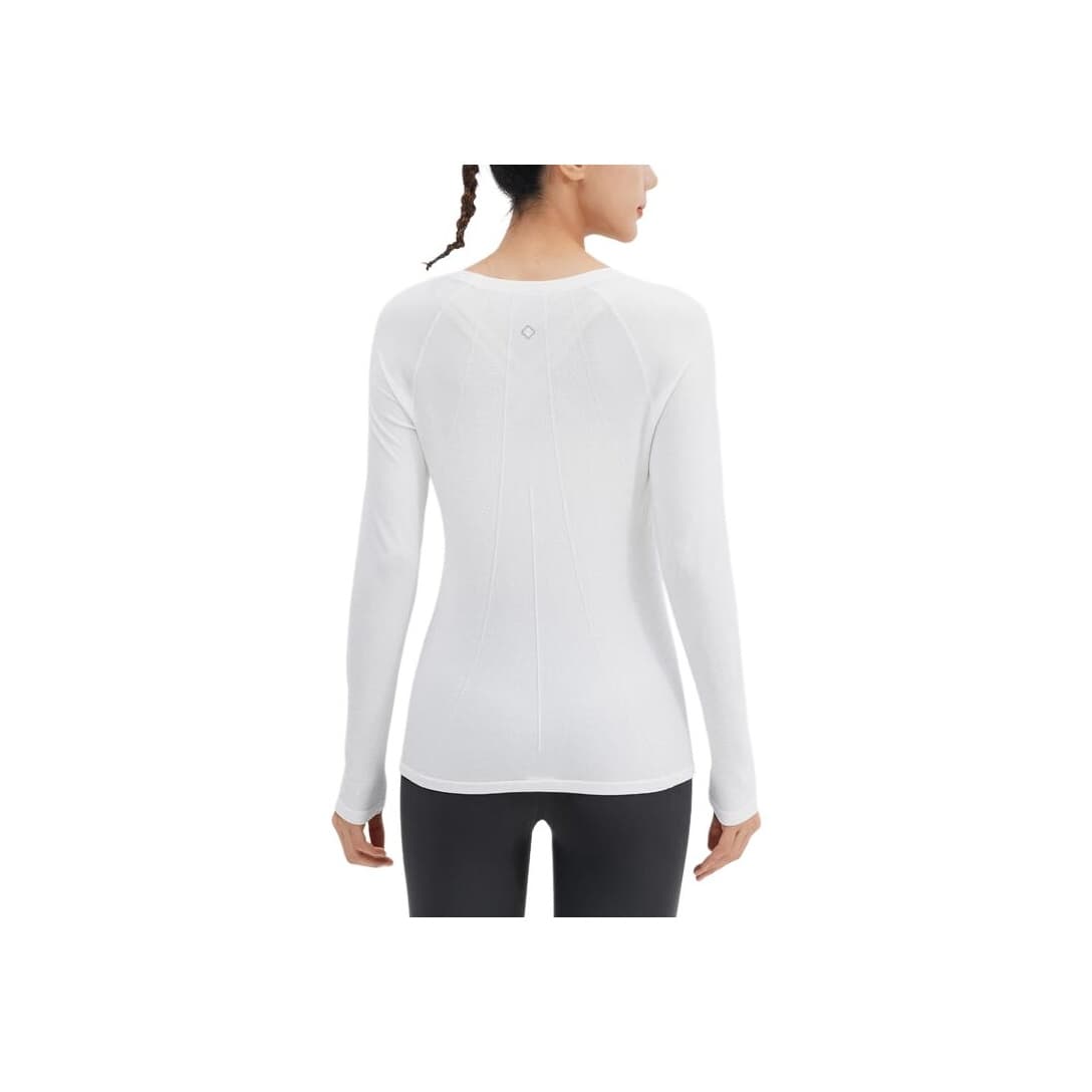 Футболка DECATHLON T-рубашка Женская Чисто Белая - изображение 2